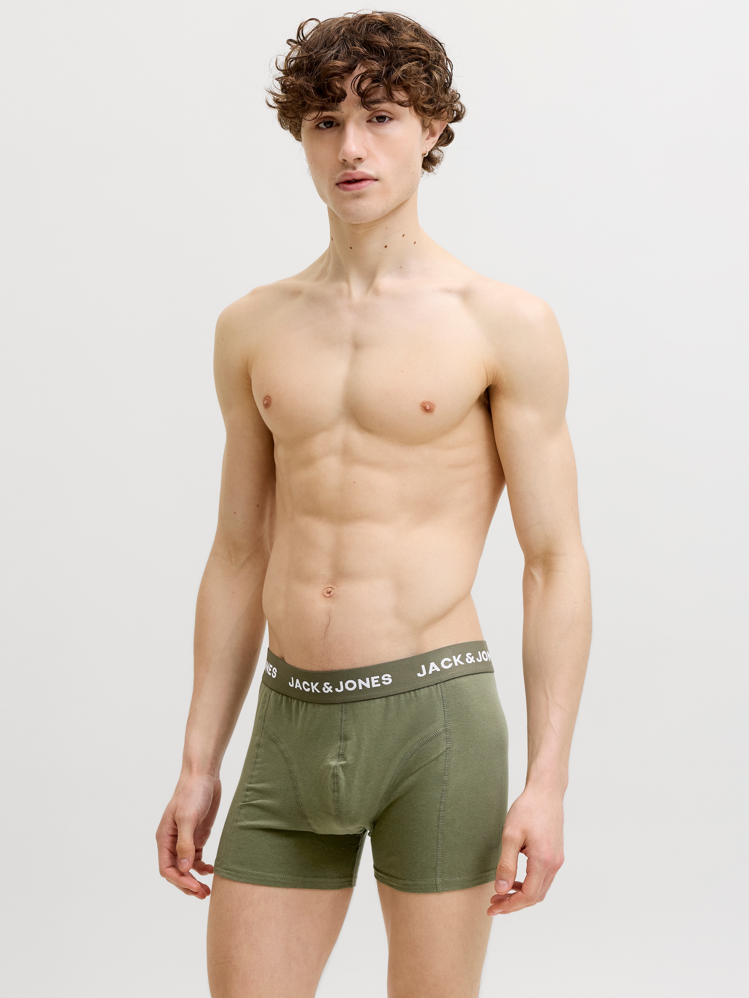 Jack & Jones Trunk »JACBENJA SOLID TRUNKS 7 PACK STYD« Packung, 7 Stk. Baumwollmischung, elastischer Bund