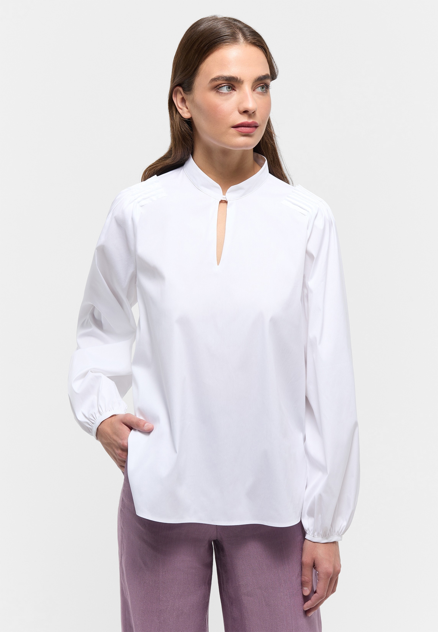 Eterna Longbluse "LOOSE FIT" EASY IRON (bügelleicht) günstig online kaufen