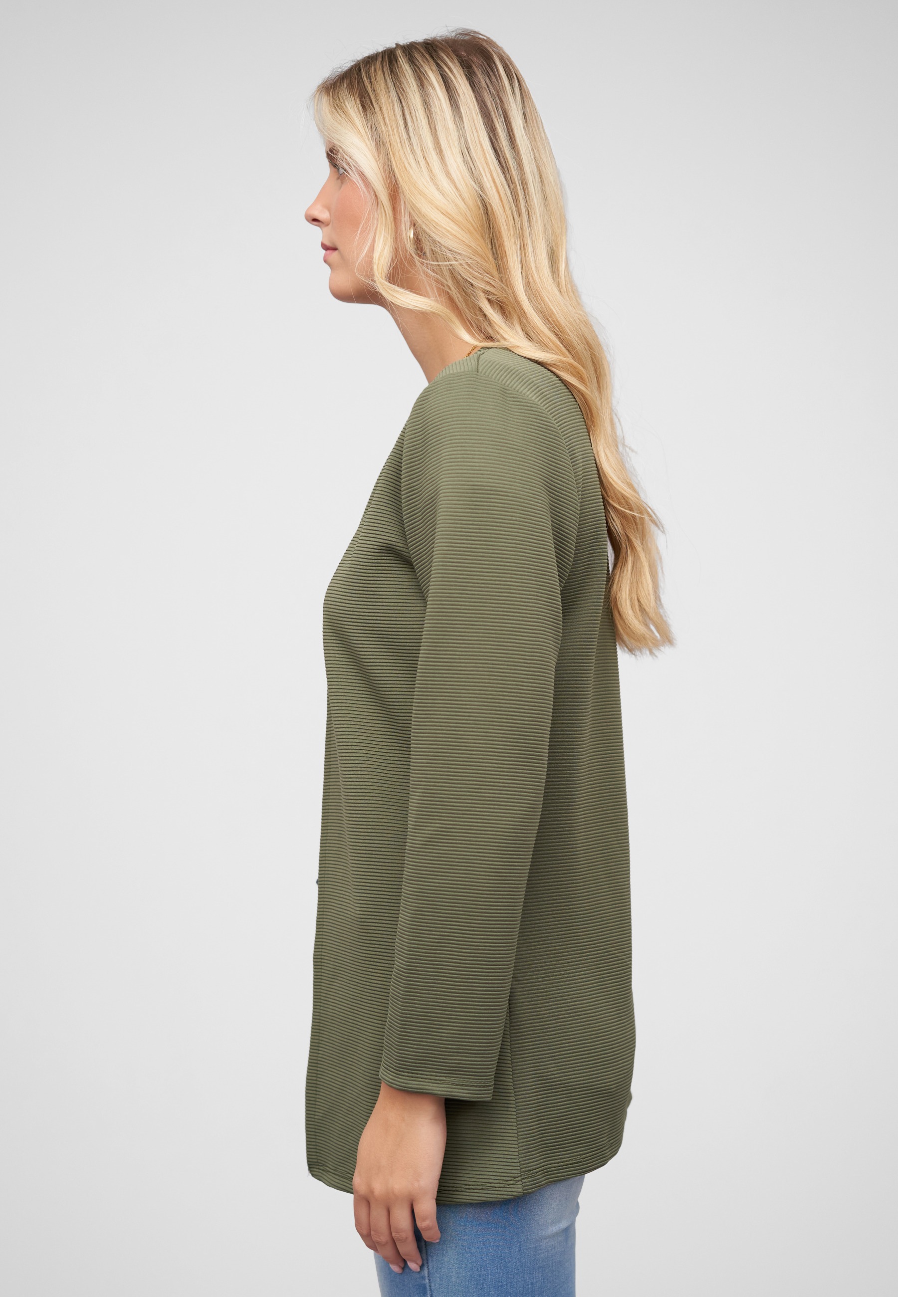 CLOUD 5IVE Strickjacke »CLOUD 5IVE Strickjacke offener ribbed Cardigan« 1 Stk.