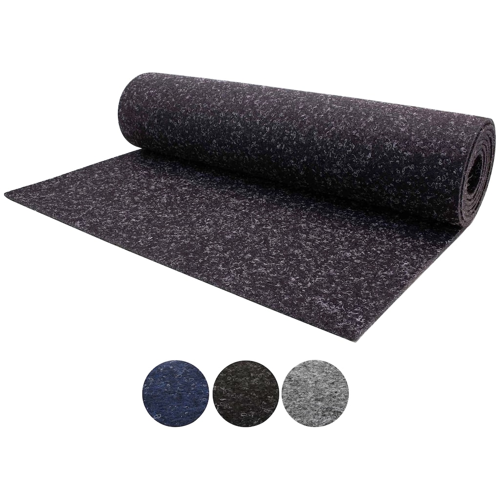 Primaflor-Ideen in Textil Nadelvliesteppich »TURBO«, rechteckig, robust und strapazierfähig, fußbodenheizungsgeeignet, Kurzflor Teppich