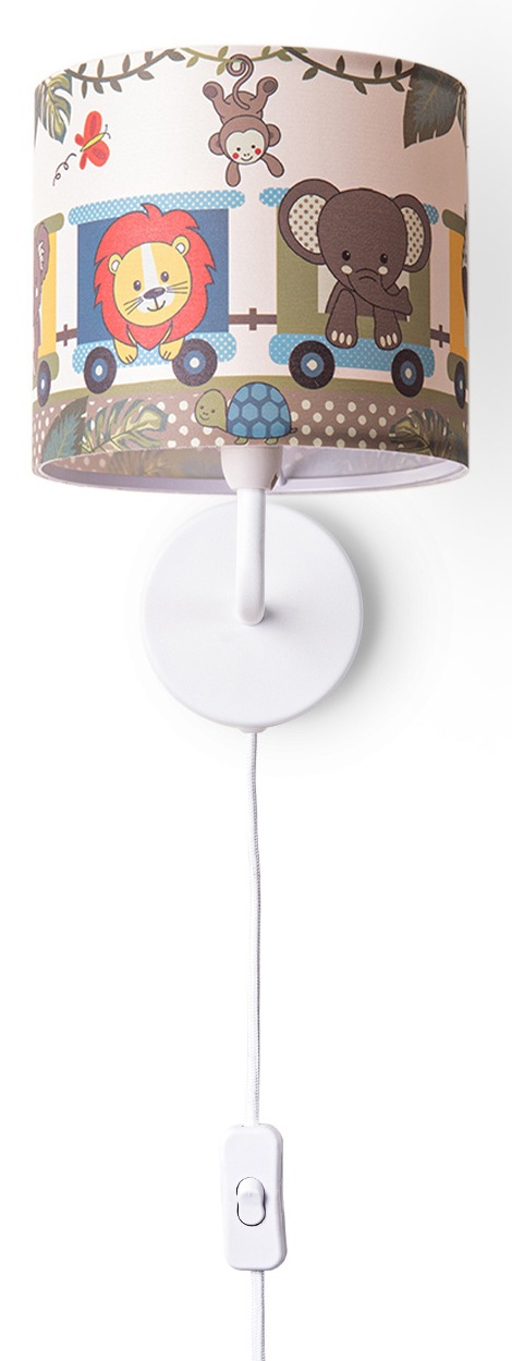 Paco Home Wandleuchte Wandleuchte »Luca Mit Cosmo«, Kind | Kinderlampe Stecker Wolken Himmel Kinderzimmer BAUR