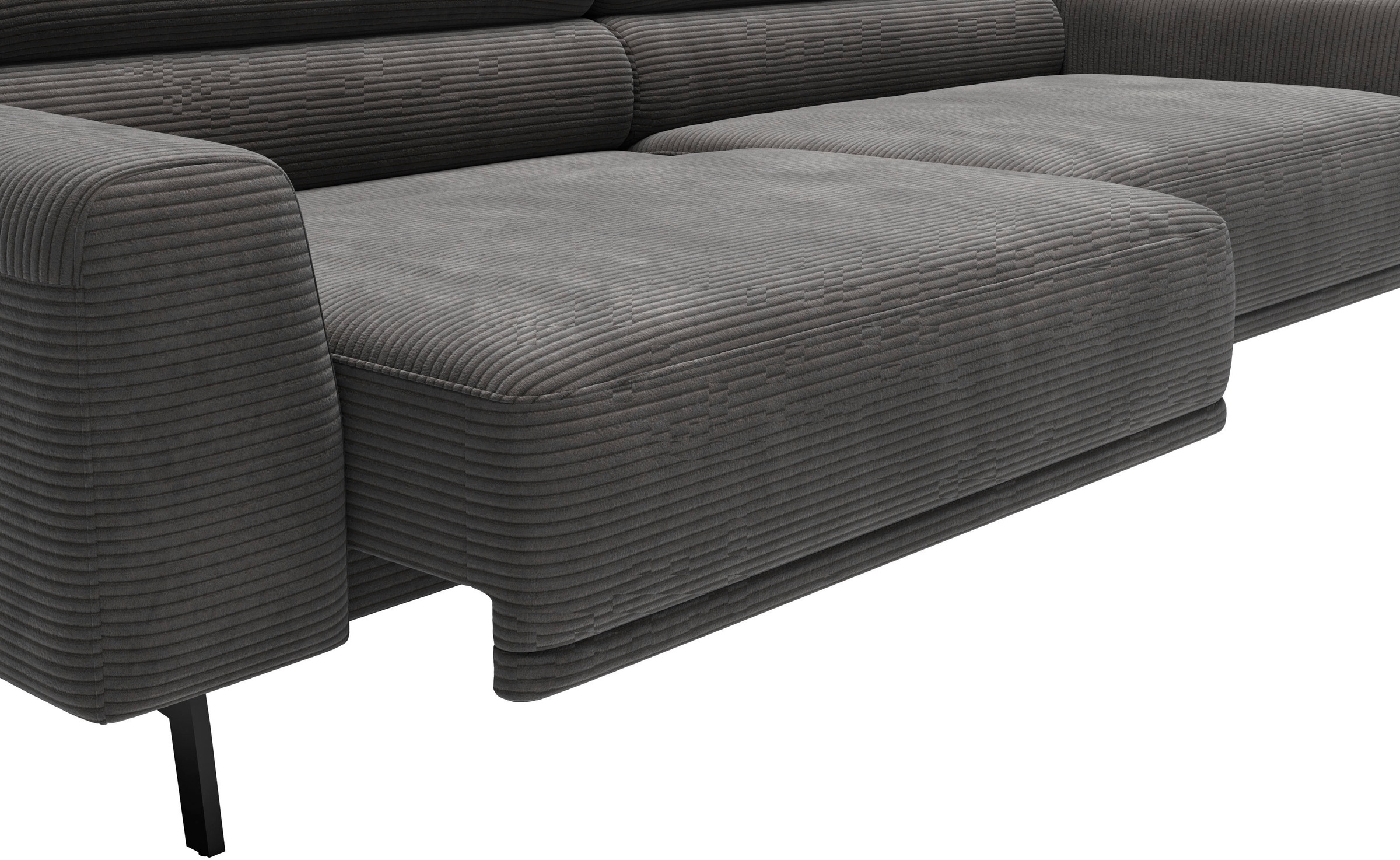 SCHÖNER WOHNEN-Kollektion »Tossa, Modernes Design trifft smarte Funktione, Breite 258 cm« Motorischer Sitzvorzug, Kopfteil-Funktion & Saugroboter-Höhe