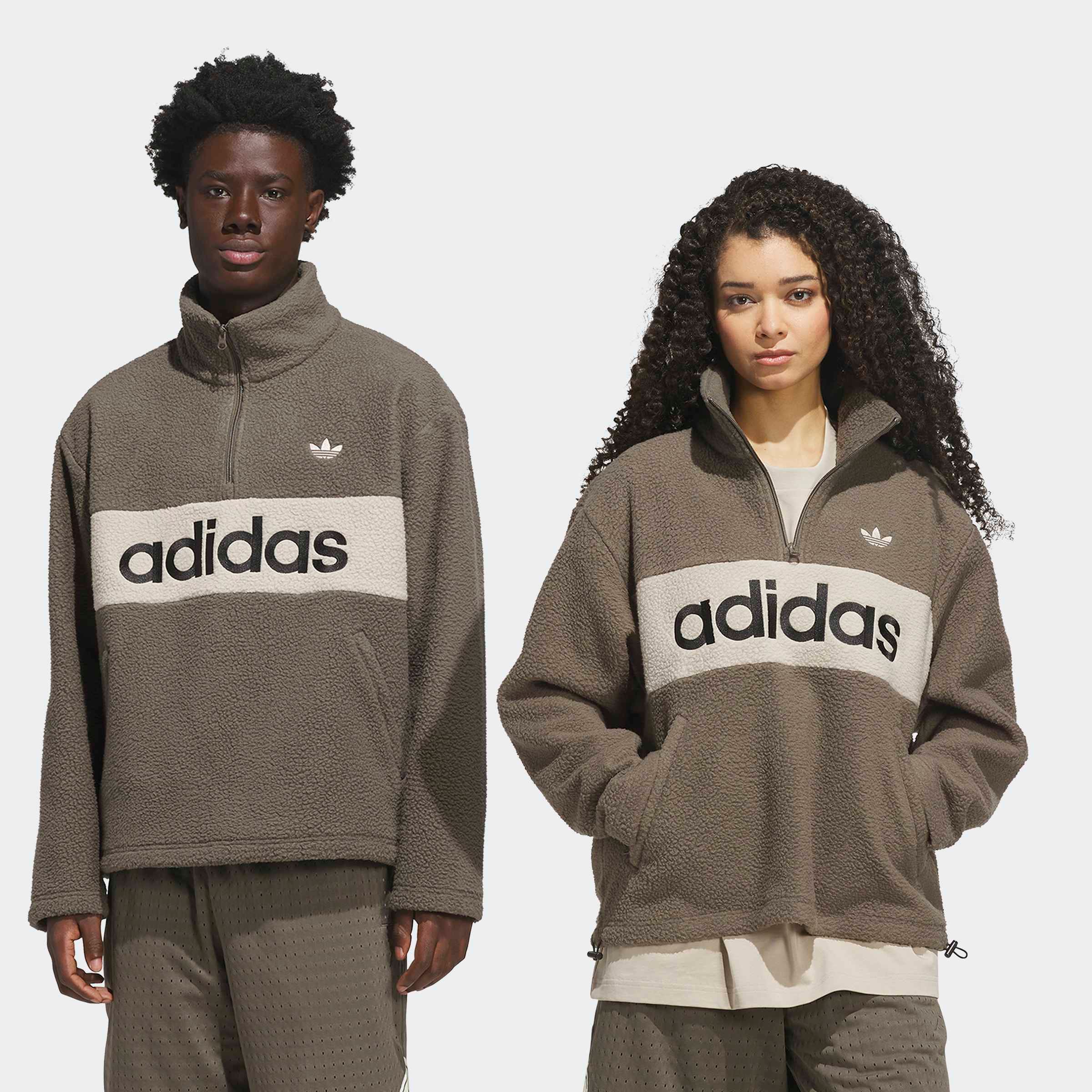 adidas Originals Sweatshirt "PF", mit Reißverschluss, sportlicher Stil, aus Polyester, normale Länge