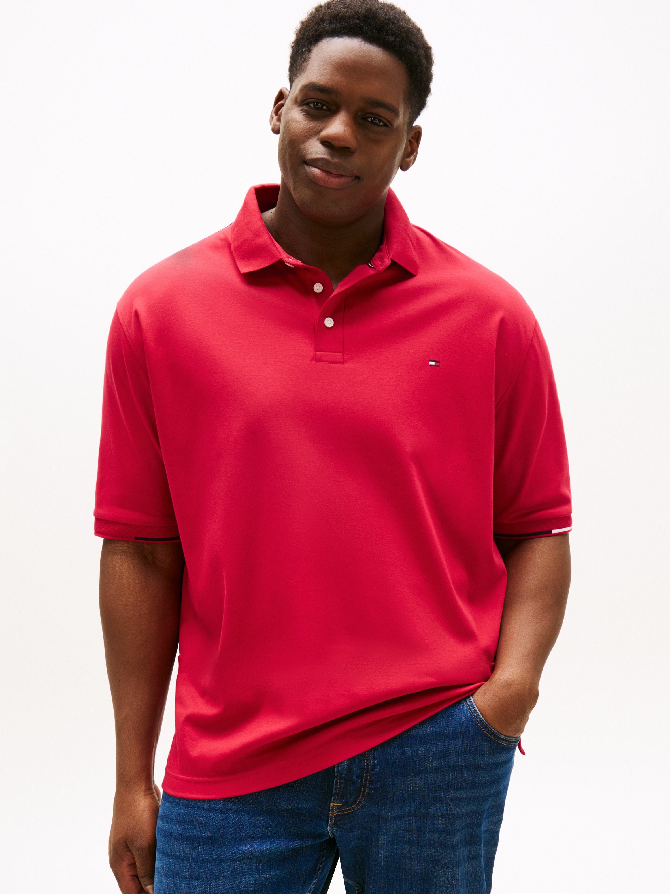 Tommy Hilfiger Big & Tall Poloshirt "BT-INTERLOCK FLAGCUFF SLIM FIT-B", Gro günstig online kaufen
