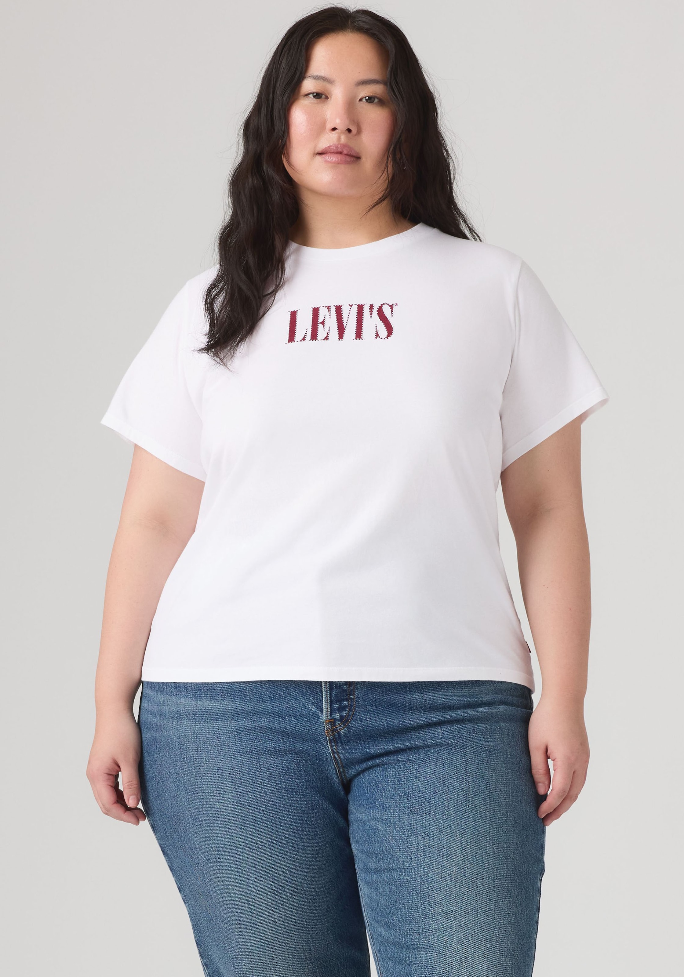 Levis Plus T-Shirt "PERFECT TEE" Figurumspielende Passform