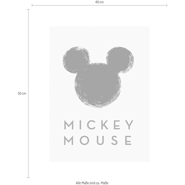 Komar Poster »Mickey Mouse Silhouette«, Disney, (1 St.), Kinderzimmer,  Schlafzimmer, Wohnzimmer | BAUR