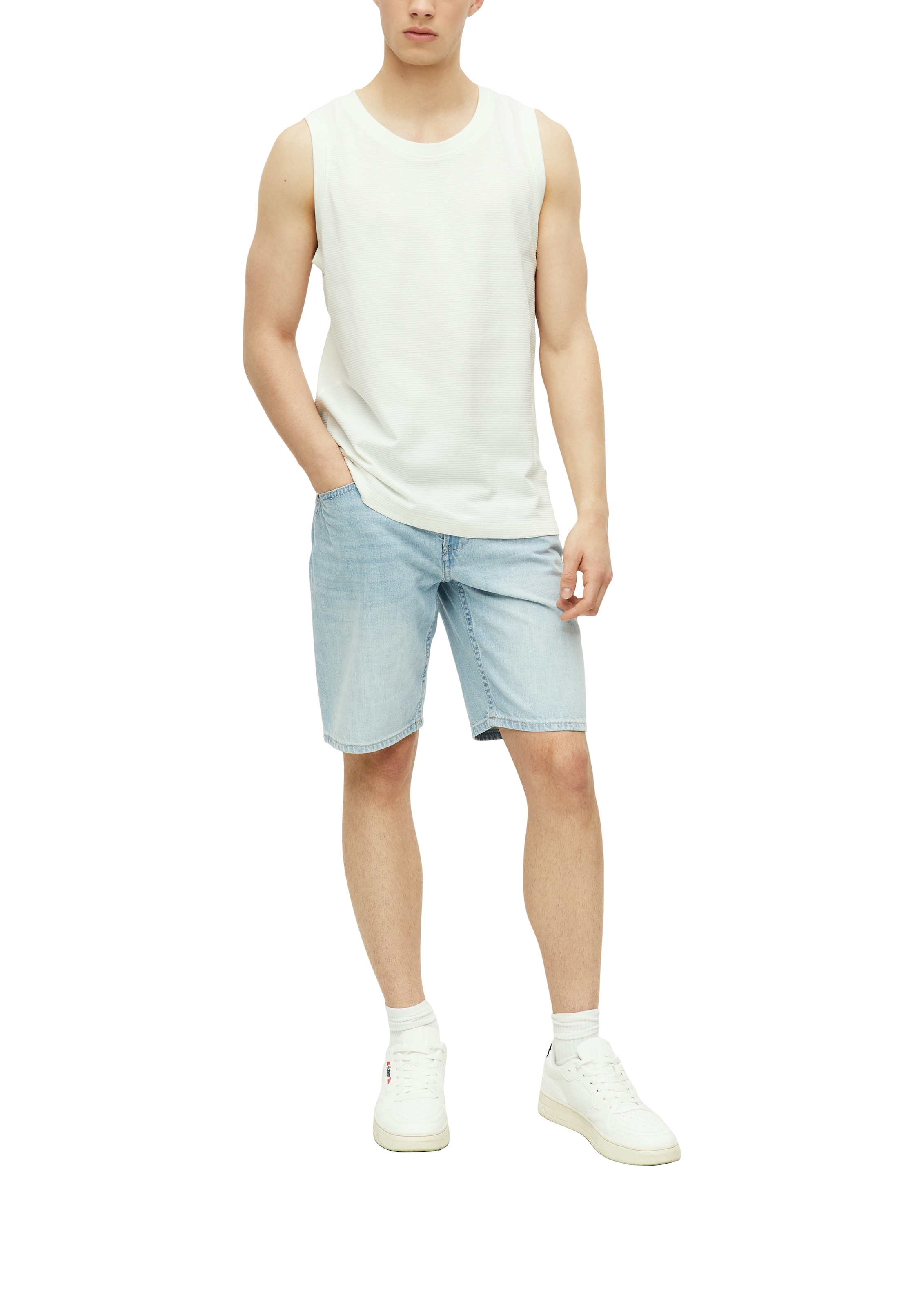 s.Oliver Tanktop Sommertop in feiner Streifen-Optik