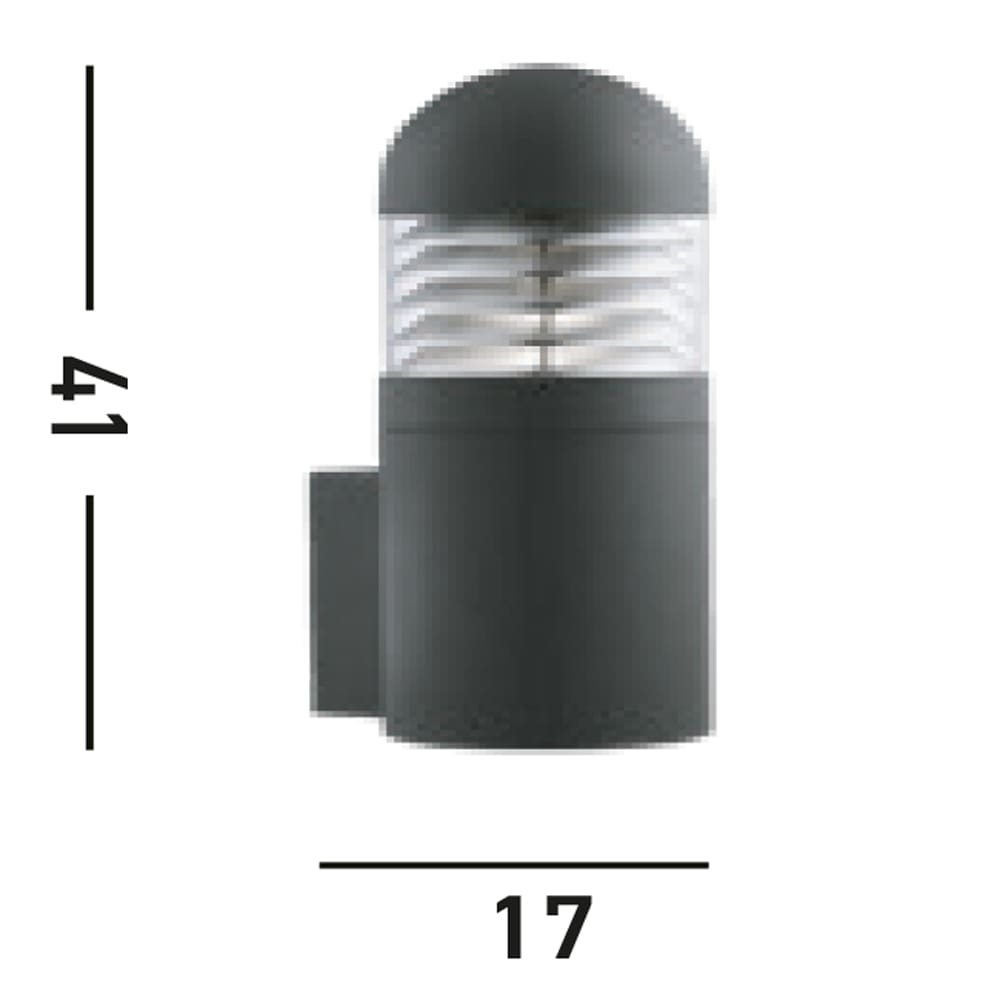 Searchlight Außen-Wandleuchte »Bronx Outdoor Wall Light-Black Metal, Clear Glass & Polycarb« E27 1 Stk.