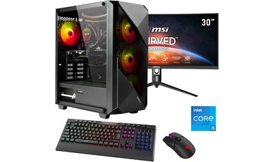 Gaming-PC-Komplettsystem »Striker SET02390«, DDR5, Windows 11, inklusive 30" Curved...