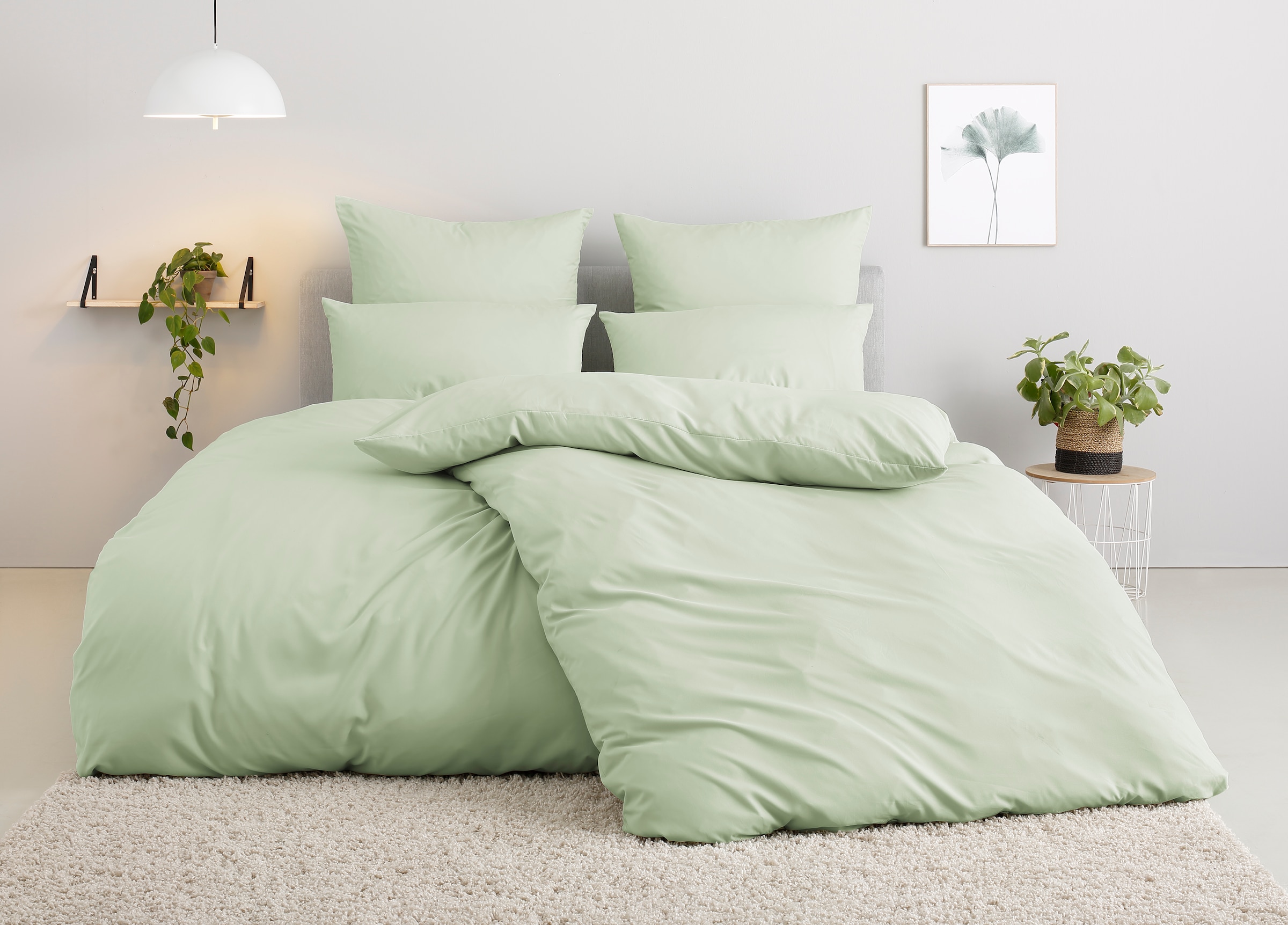 my home Bettwäsche "Desner" 3 tlg. Premium Qualität, 100 % Polyester, sehr günstig online kaufen