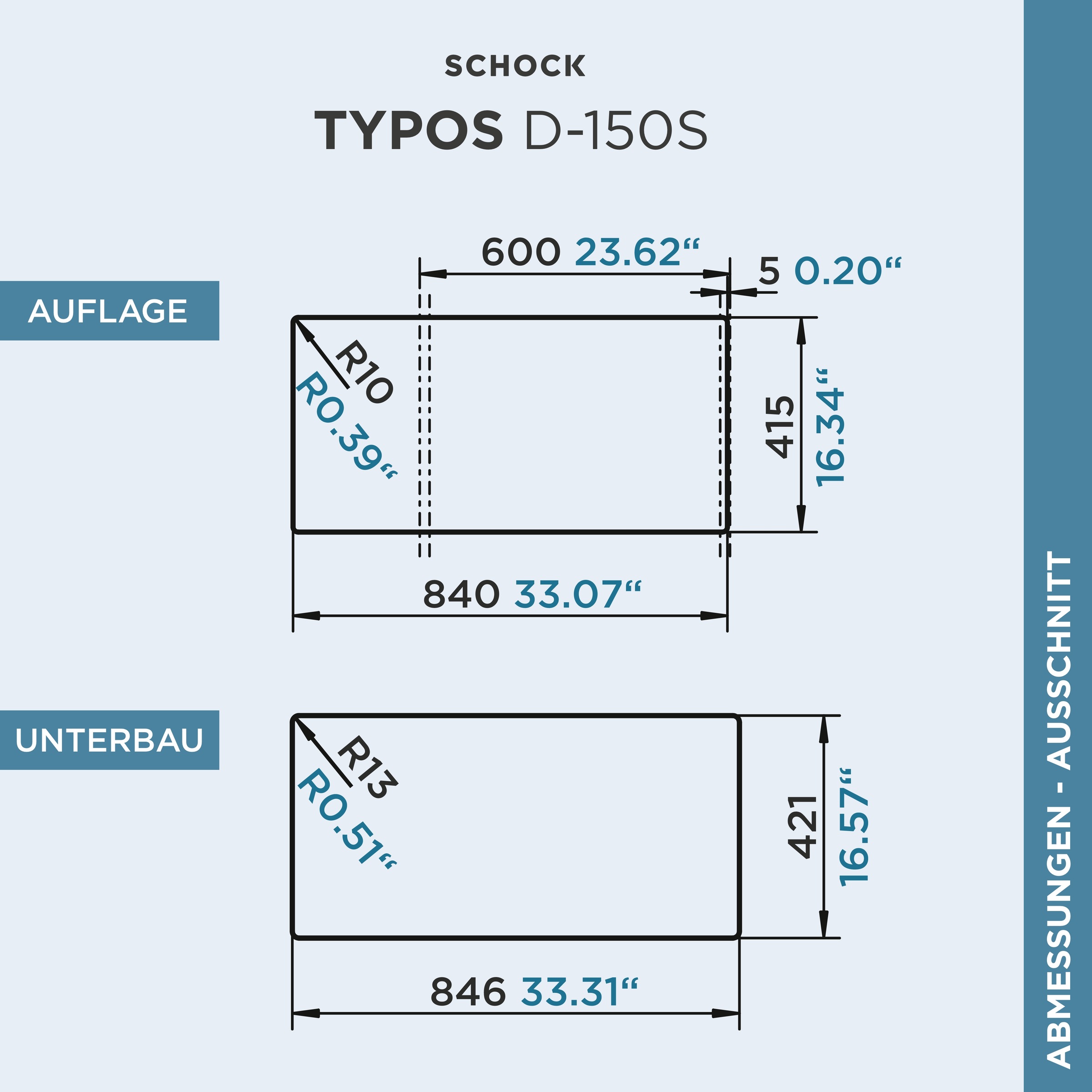 Schock Granitspüle »Typos DS«, mit Restebecken