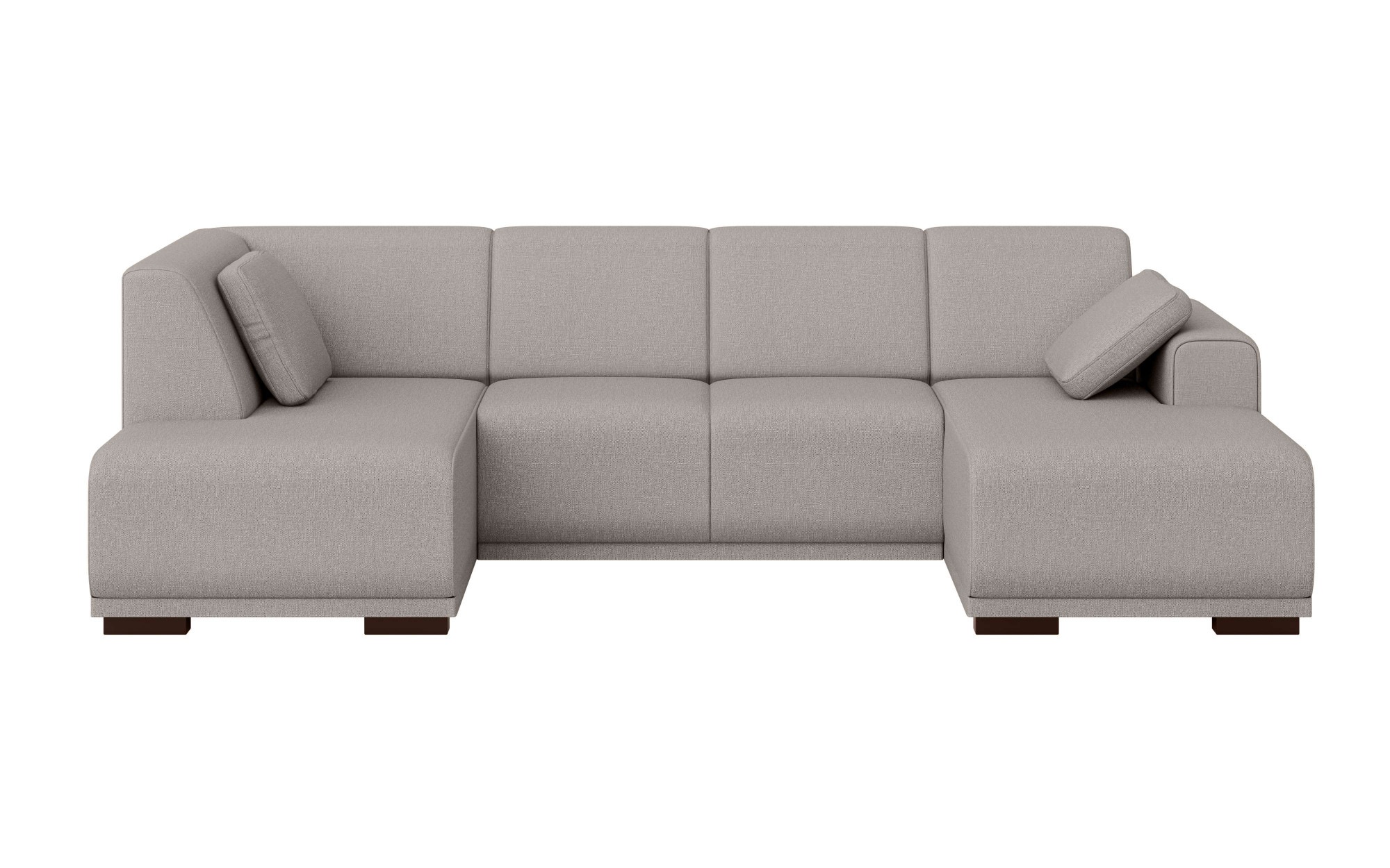 Home affaire Wohnlandschaft »BORNHOLM U-Form mit Recamiere rechts/links, B/T/H: 300/162/85 cm«, U-Form mit Wellenunterfederung, Recamiere rechts oder links bestellbar