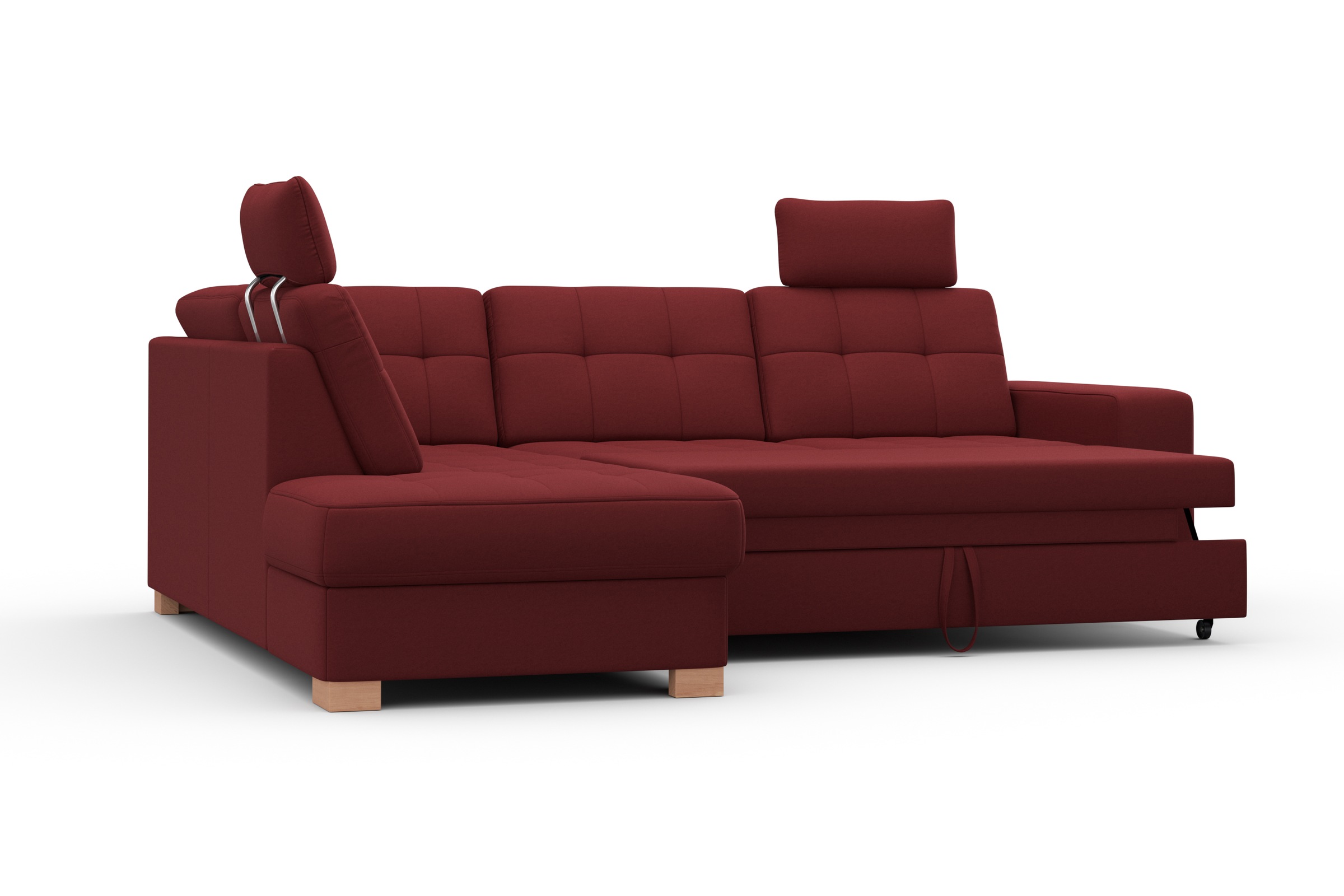 sit&more Ecksofa »Quincy L-Form«, wahlweise mit Bettfunktion und Bettkasten