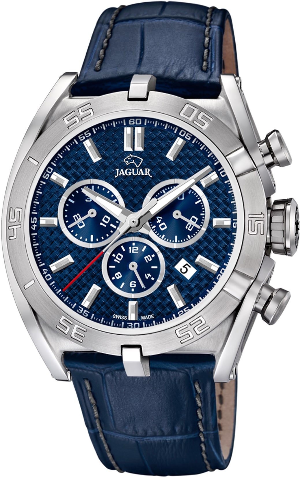 Jaguar Chronograph »Executive, J857/2«, Armbanduhr, Quarzuhr, Herrenuhr, Saphirglas, Stoppfunktion, Swiss Made