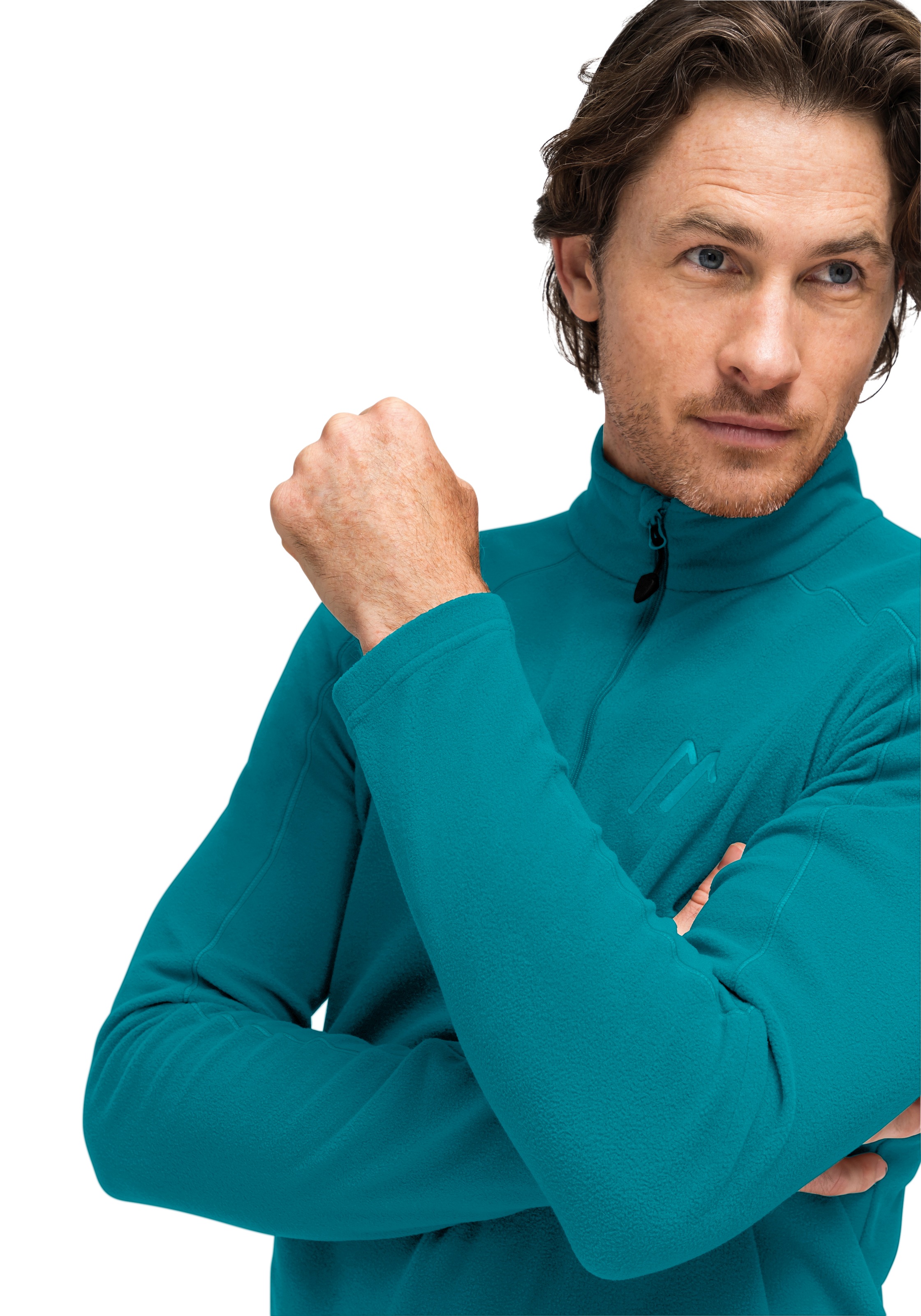 Maier Sports Fleecepullover »Dennis«, Herren Fleece, funktioneller Midlayer, Half-Zip, Regular Fit
