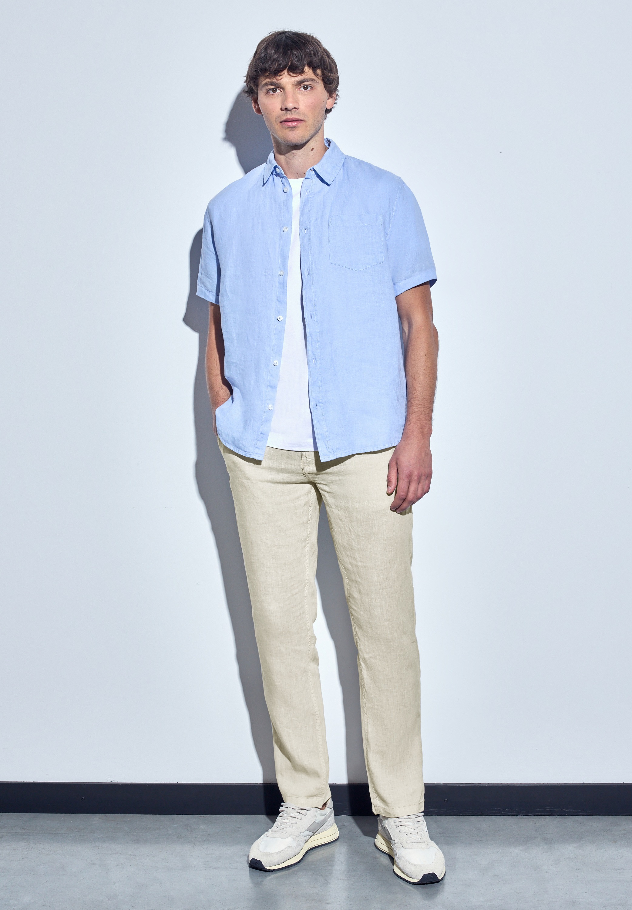 STREET ONE MEN Chinohose, Elastikbund mit Tunnelzug