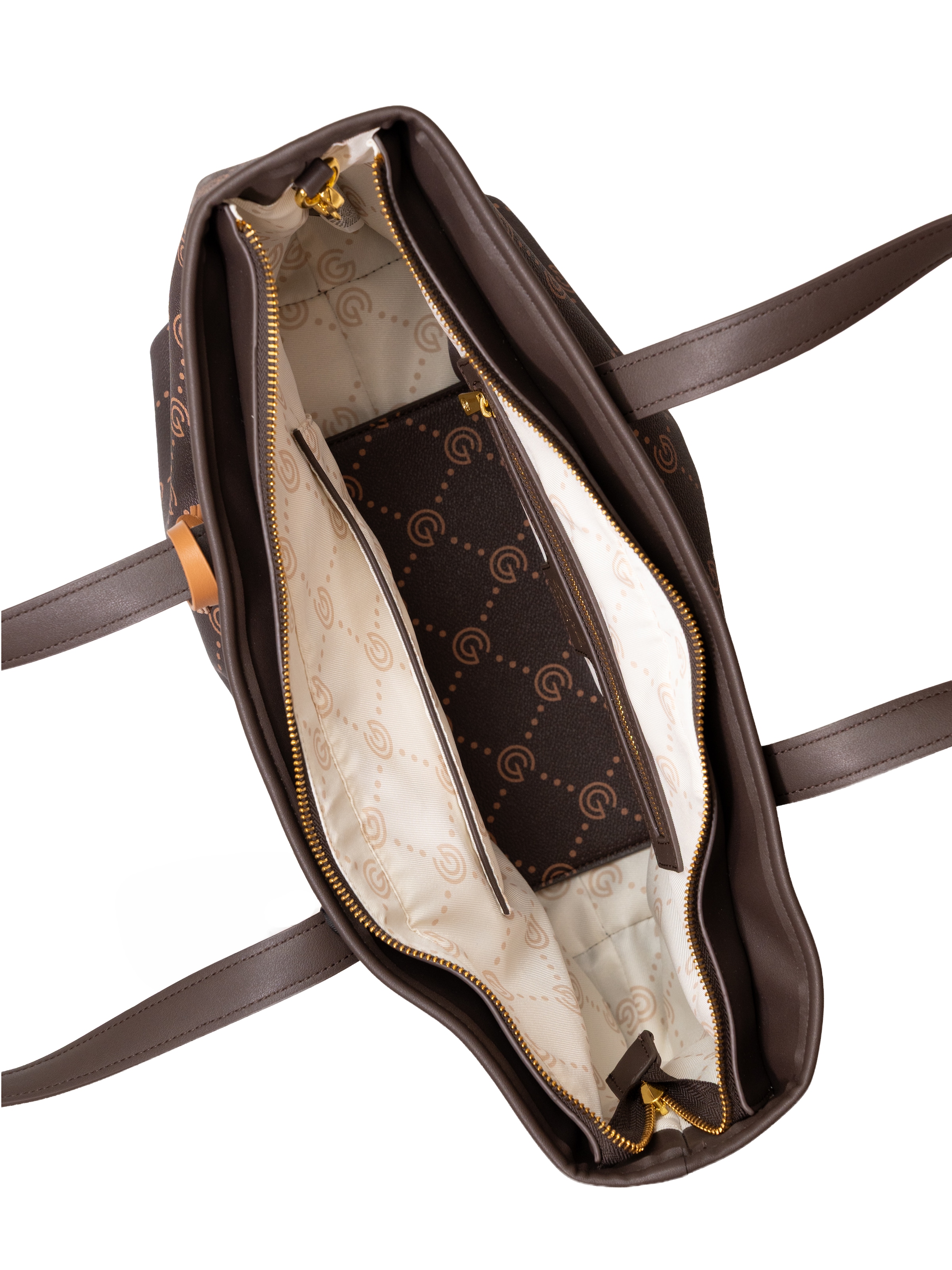 Gabriella GUCCI Shopper »TIZIANA« Damen Umhängetasche, Handtasche, Tragetasche mit Logoverzierung