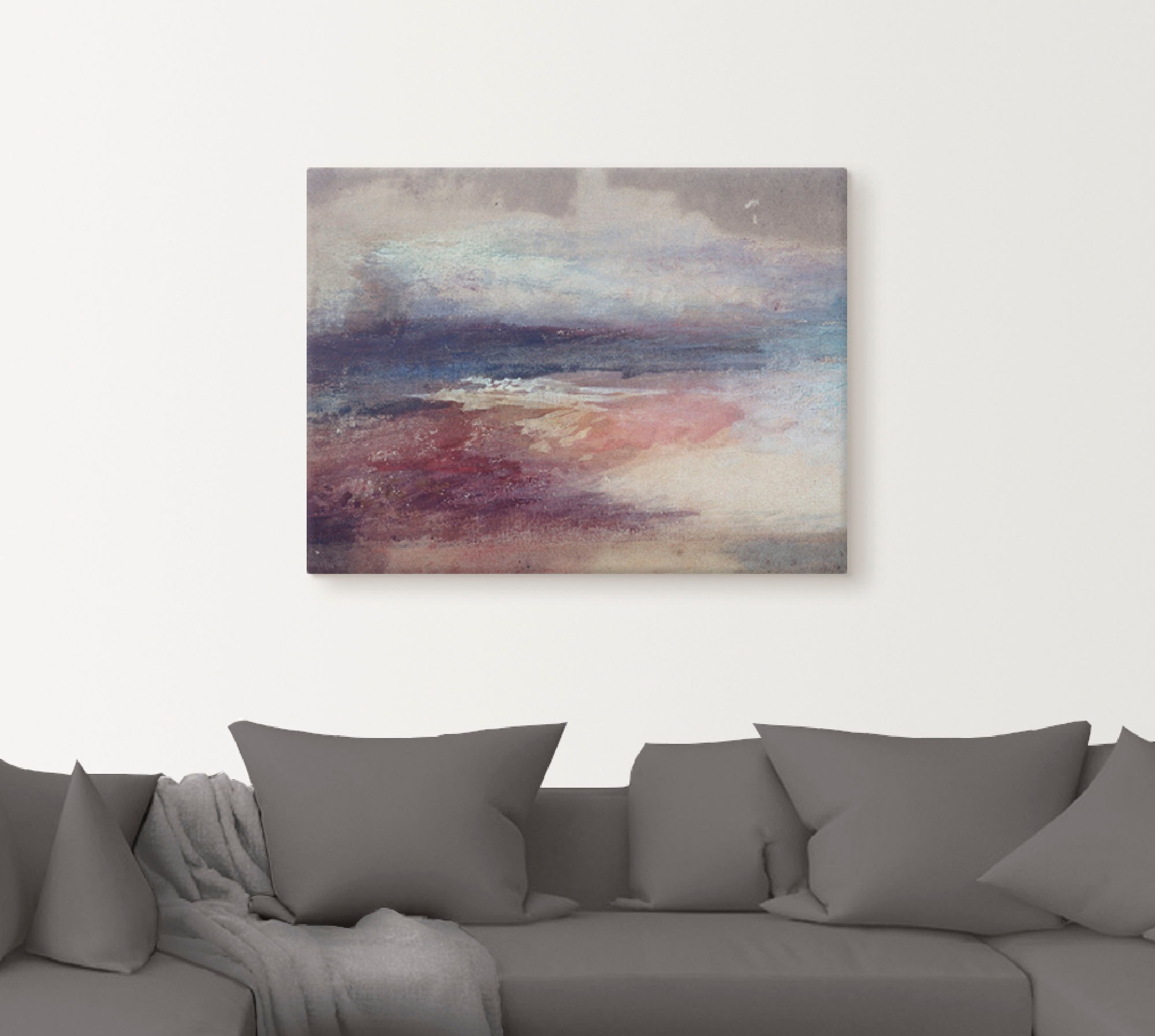 Artland Wandbild "Küstenlandschaft Sonnenunterg" Küste 1 Stk. tlg. als Lein günstig online kaufen