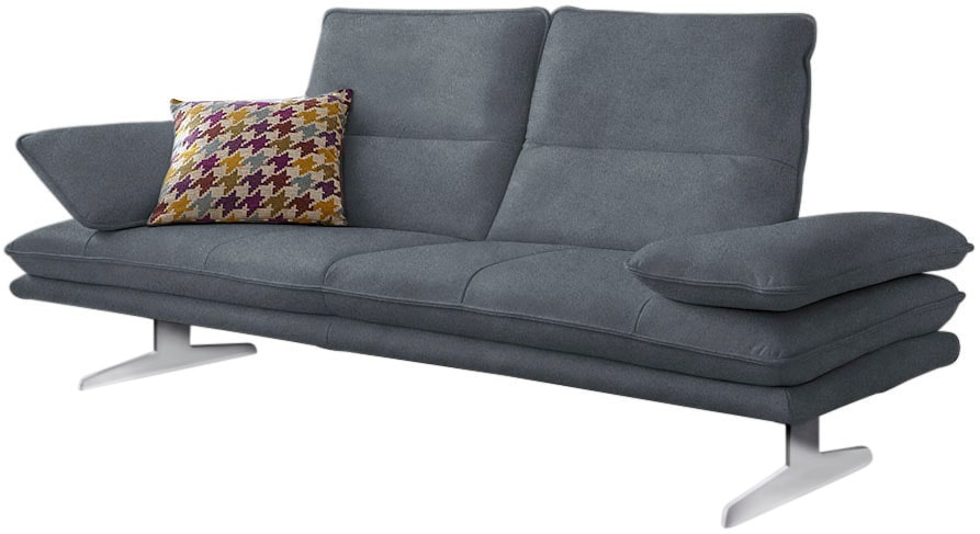 W.SCHILLIG 2-Sitzer "broadway, Designsofa mit tollem Sitzkomfort, Breite 216cm" Sitztiefenverstellung, Kopfteil- & Seitenteilverstellung, Breite 216cm
