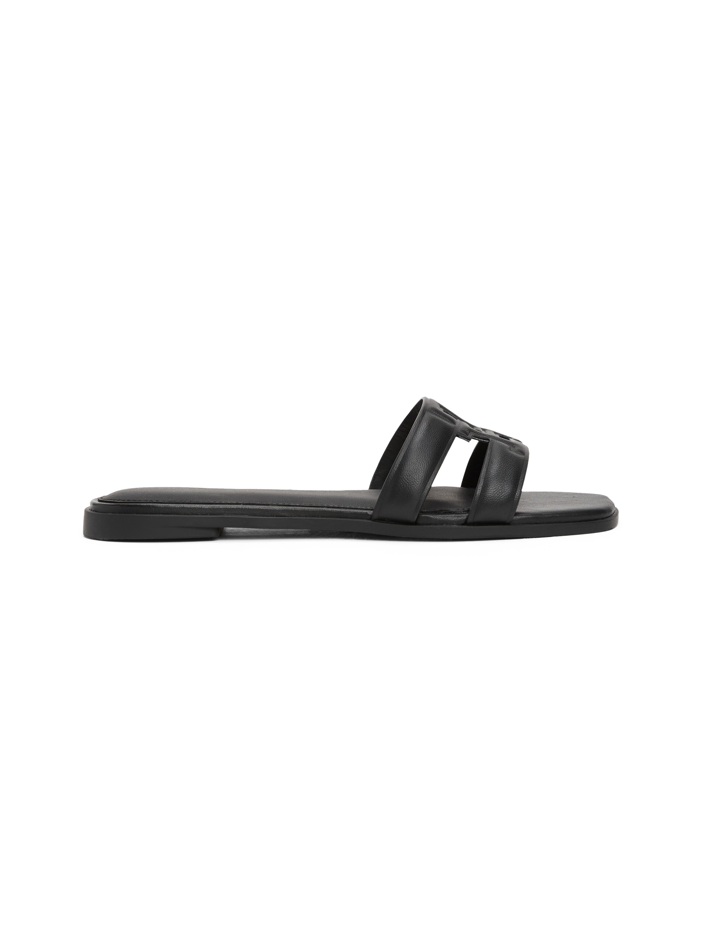 Tommy Hilfiger Pantolette »TH LOGO STRAP MULE«, Bequemschuh, Sommerschuh, Flats mit TH-Logo
