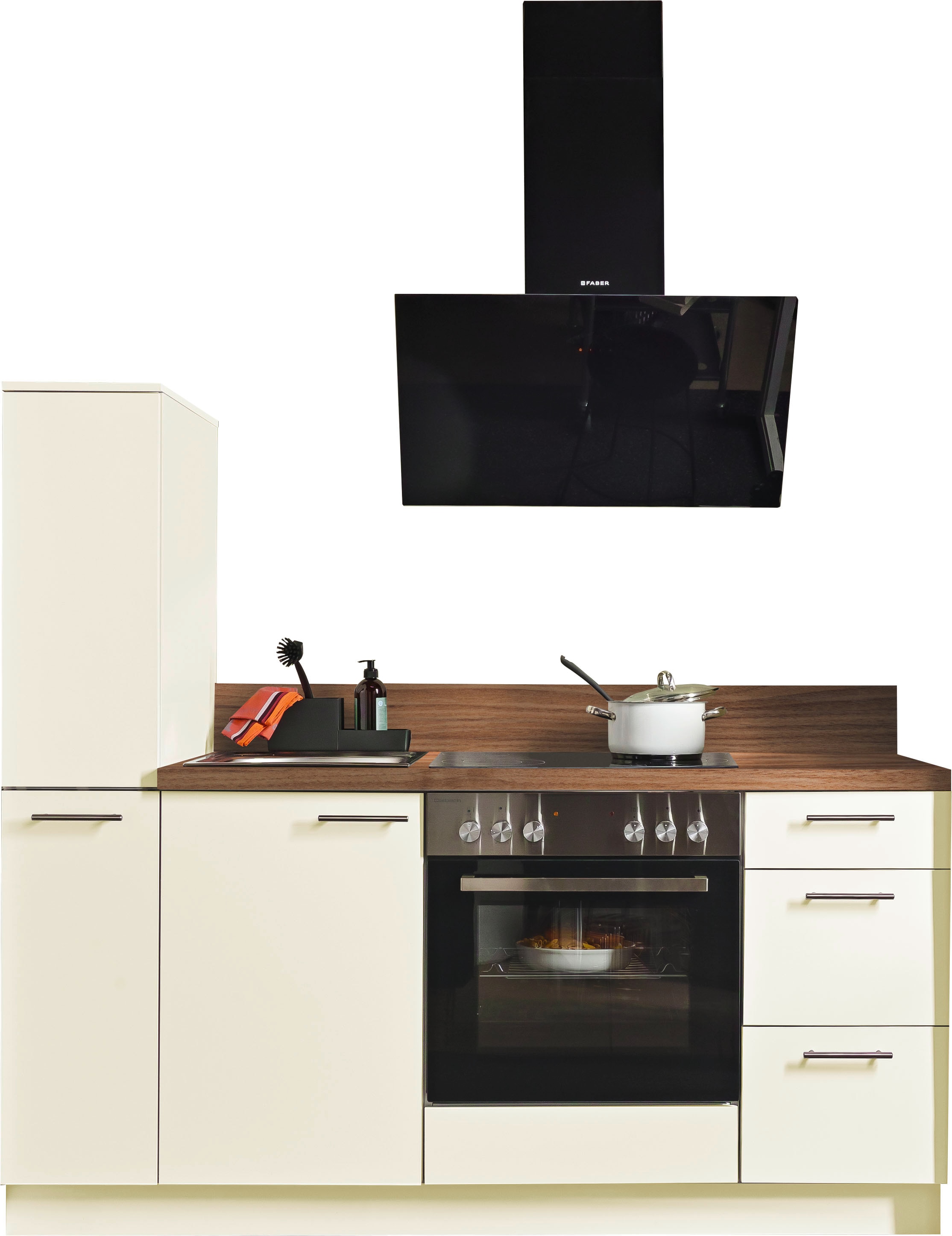 KOCHSTATION Küche "Scafa" vormontiert, wahlweise mit E-Geräten, Stellbreite günstig online kaufen