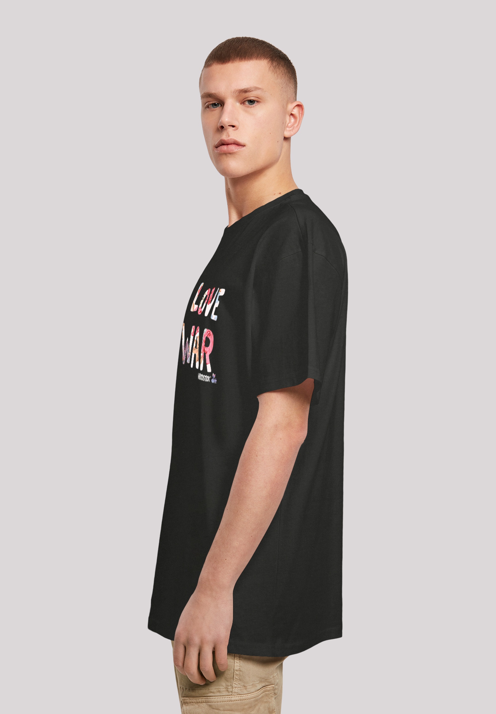 F4NT4STIC T-Shirt »Woodstock Make Love Not War Festival«, Print