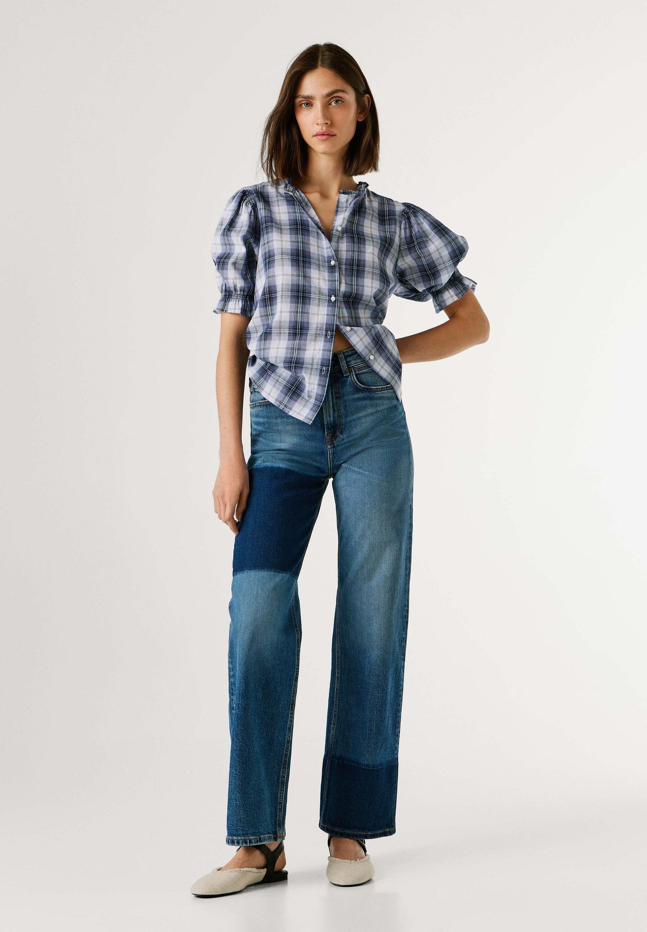 Pepe Jeans Straight-Jeans »trousers STRAIGHT JEANS UHW LEXA MID DARK«