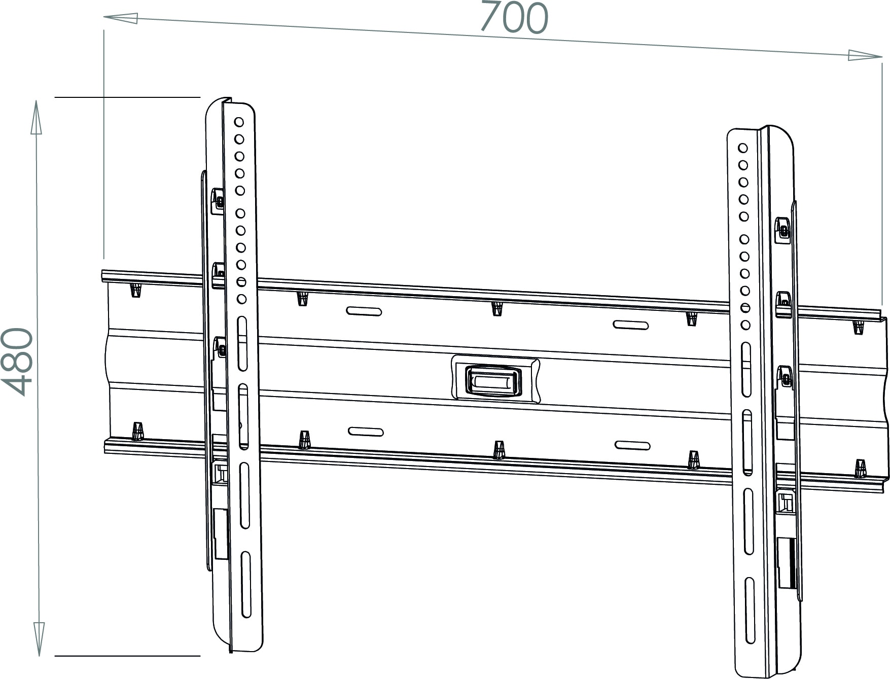 VCM TV-Wandhalterung »Universal TV VESA Wandhalterung Halter starr WF120«