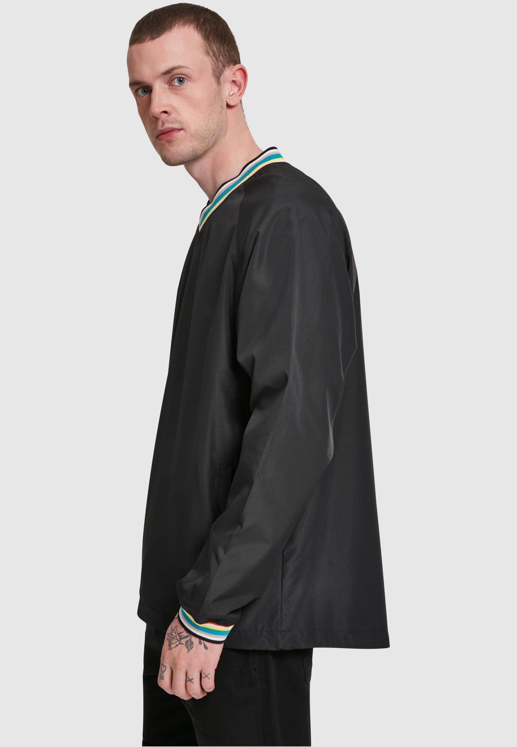 URBAN CLASSICS Rundhalspullover »Urban Classics Herren Warm Up Pull Over«, (1 tlg.)