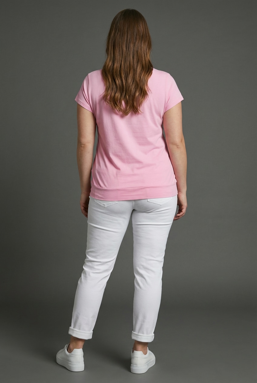 KangaROOS T-Shirt Figurumspielende Passform, breiter Bund am Saum, große Größen