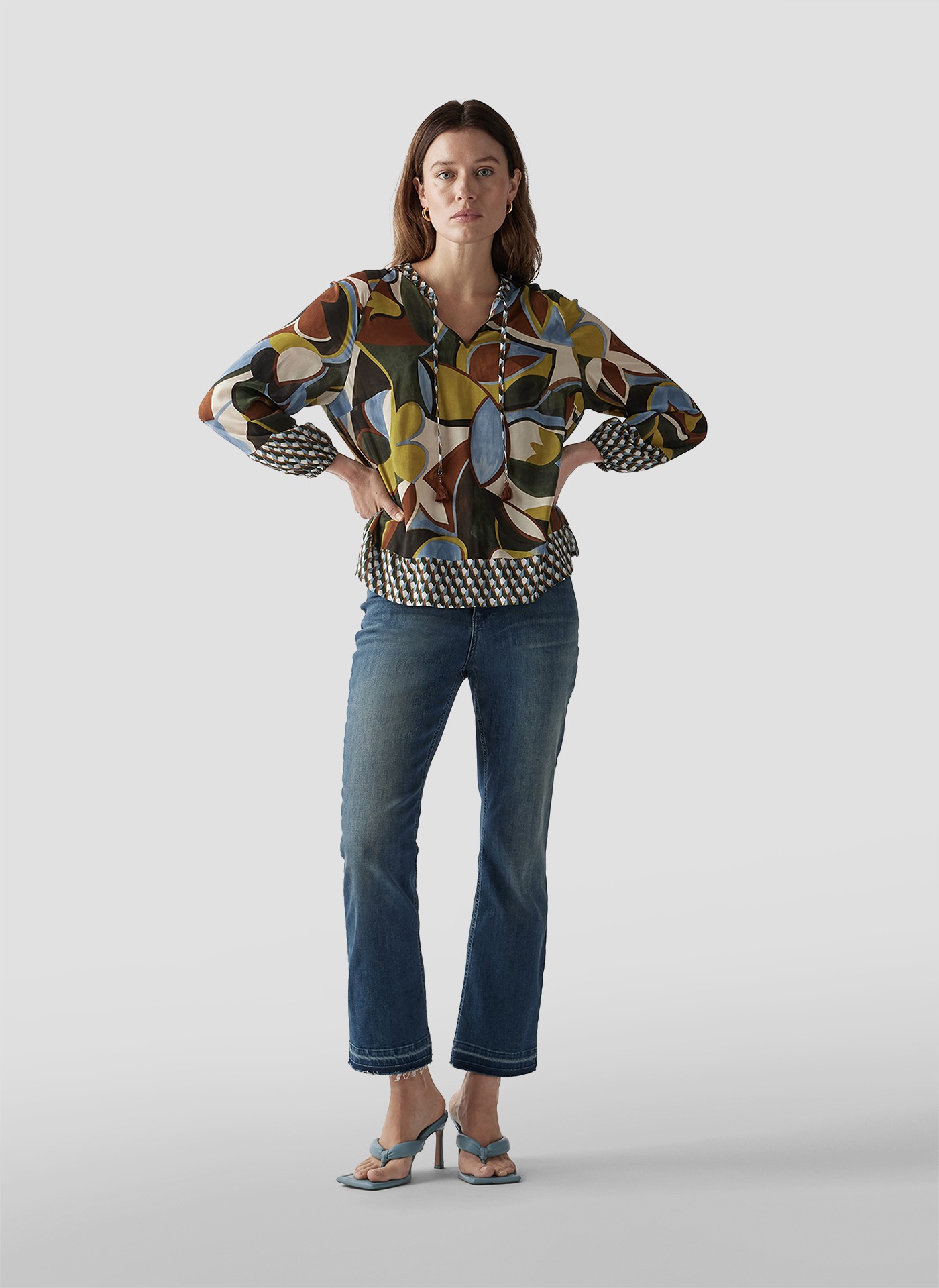 LeComte Jerseyhose »LeComte Klassische Jeans mit Ausgestelltem Bein für Damen«