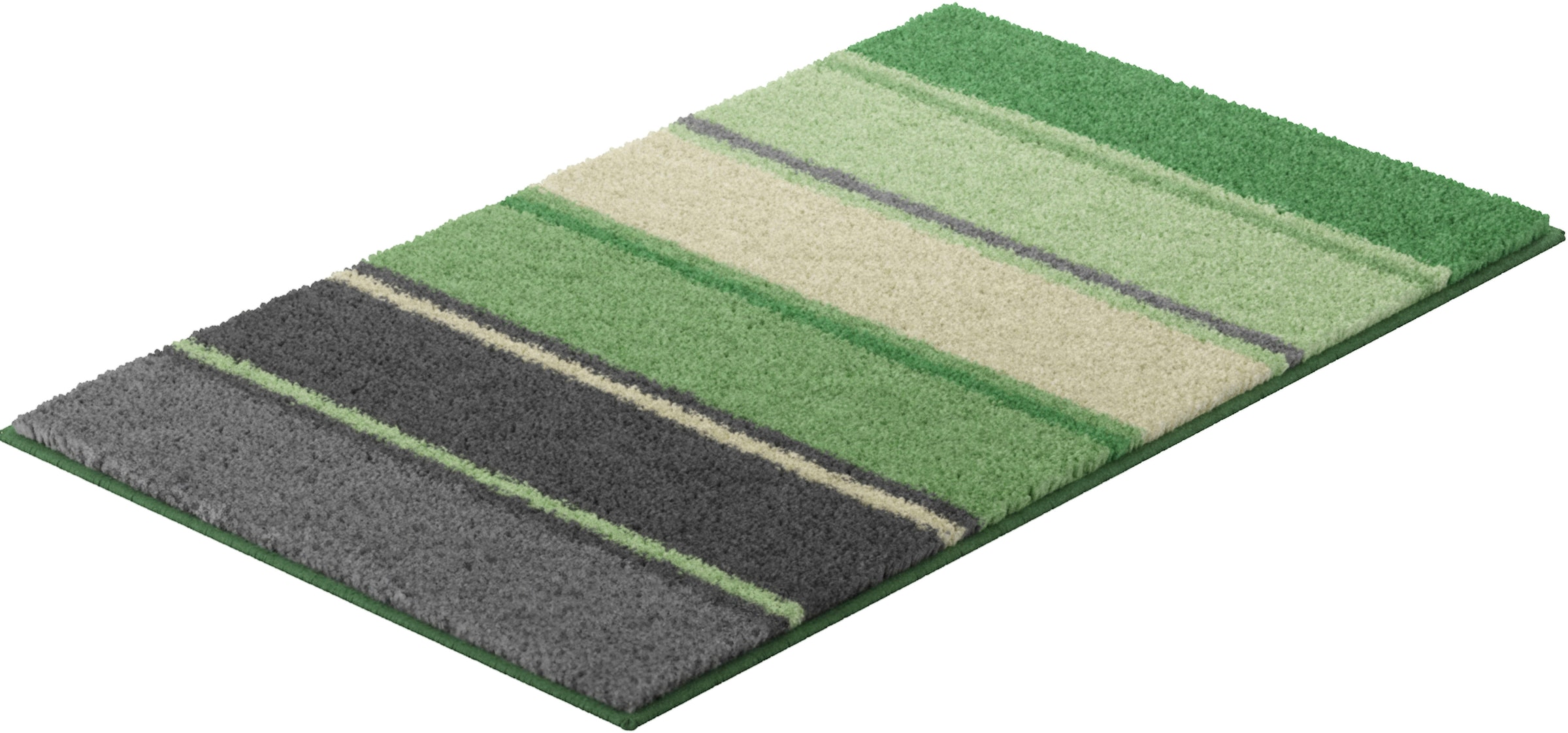Grund Badematte "Summertime" Höhe 20 mm rutschhemmend beschichtet fußbodenheizungsgeeignet bunte Badematte mit Streifen