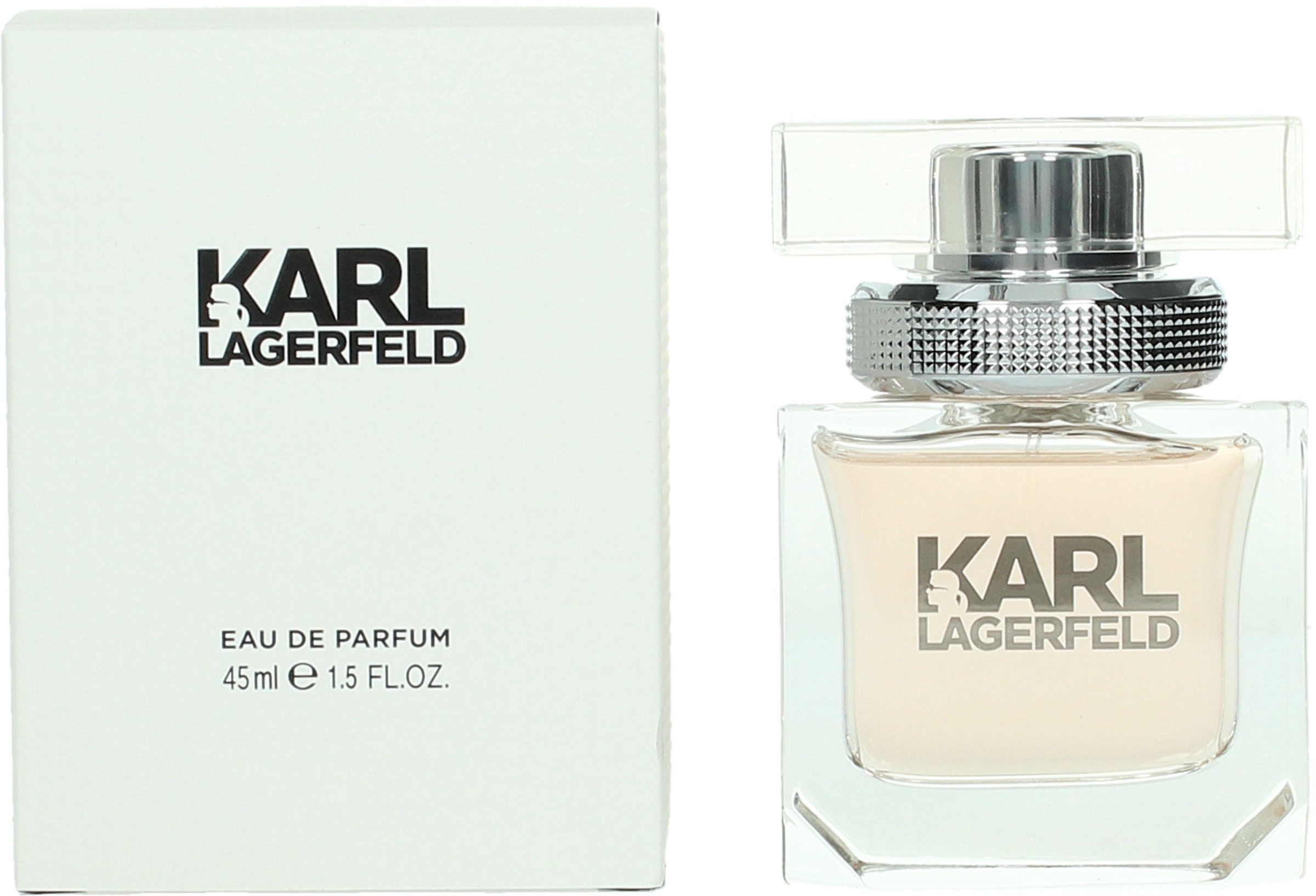LAGERFELD Eau de Parfum »Pour Femme«, Blumig-fruchtiger Damenduft mit Pfirsich, Magnolie und Moschus.