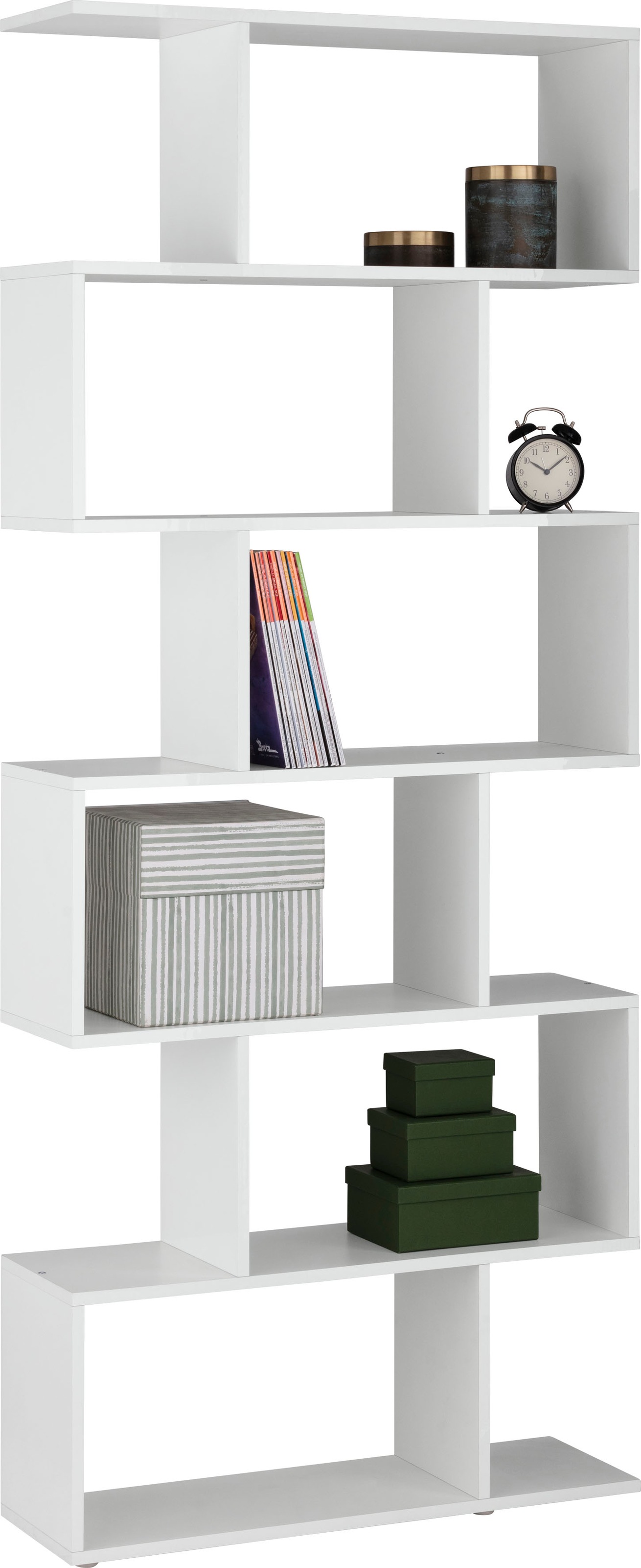 Home affaire Aktenregal "Calli" Regal im modernen Design, Breite 80 cm x Hö günstig online kaufen