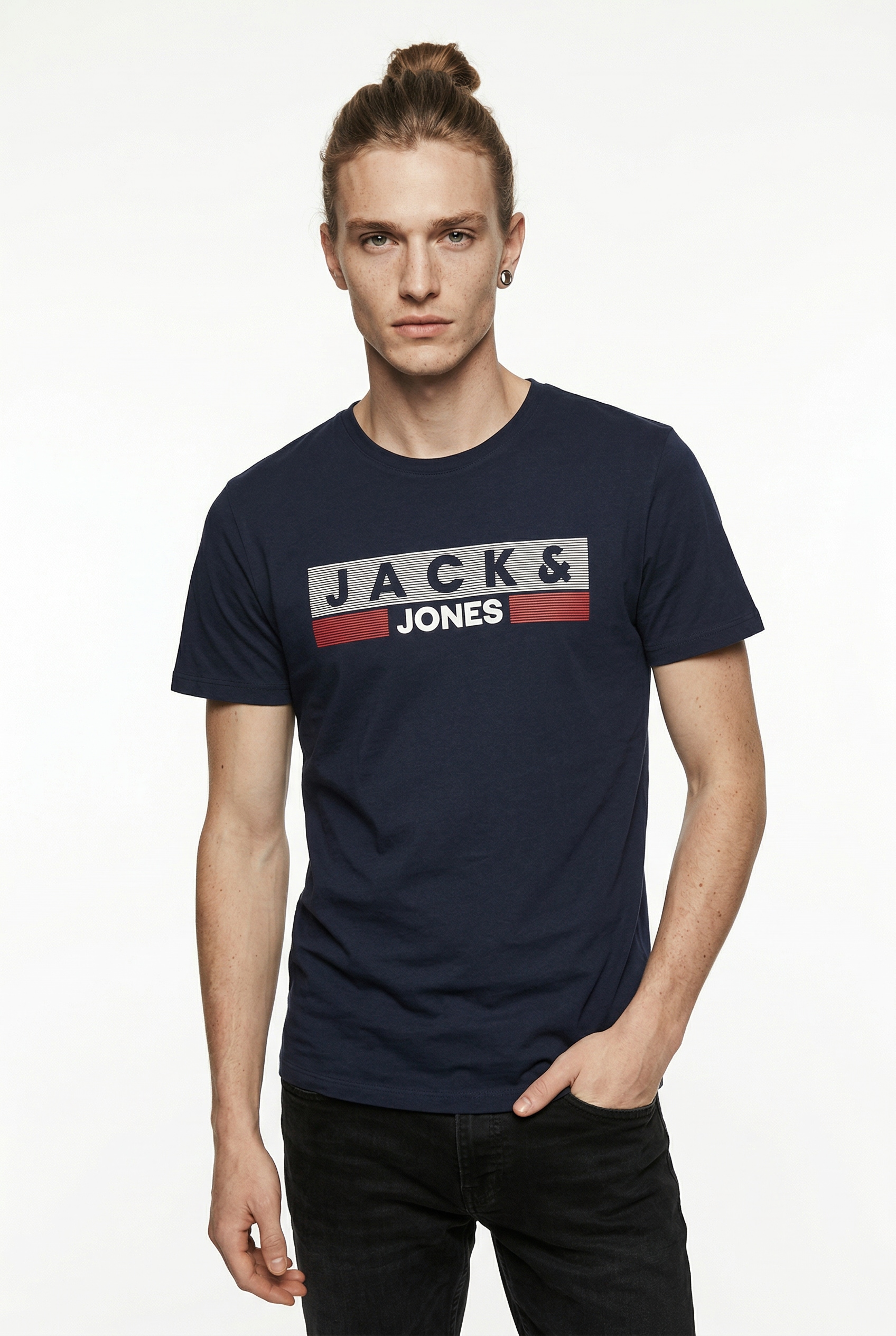 Jack & Jones PlusSize Rundhalsshirt "JJECORP LOGO TEE SS O-NECK NOOS PLS" Baumwolle, regular fit