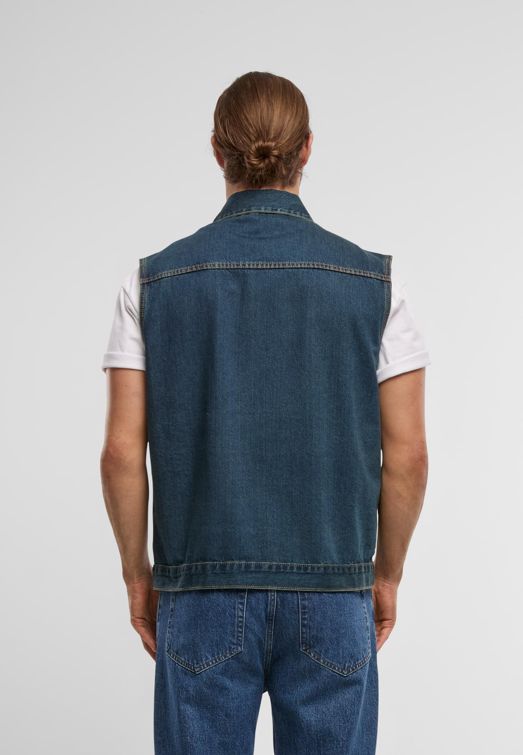 URBAN CLASSICS Jerseyweste »Urban Classics Herren Denim Vest«, (1 tlg.)