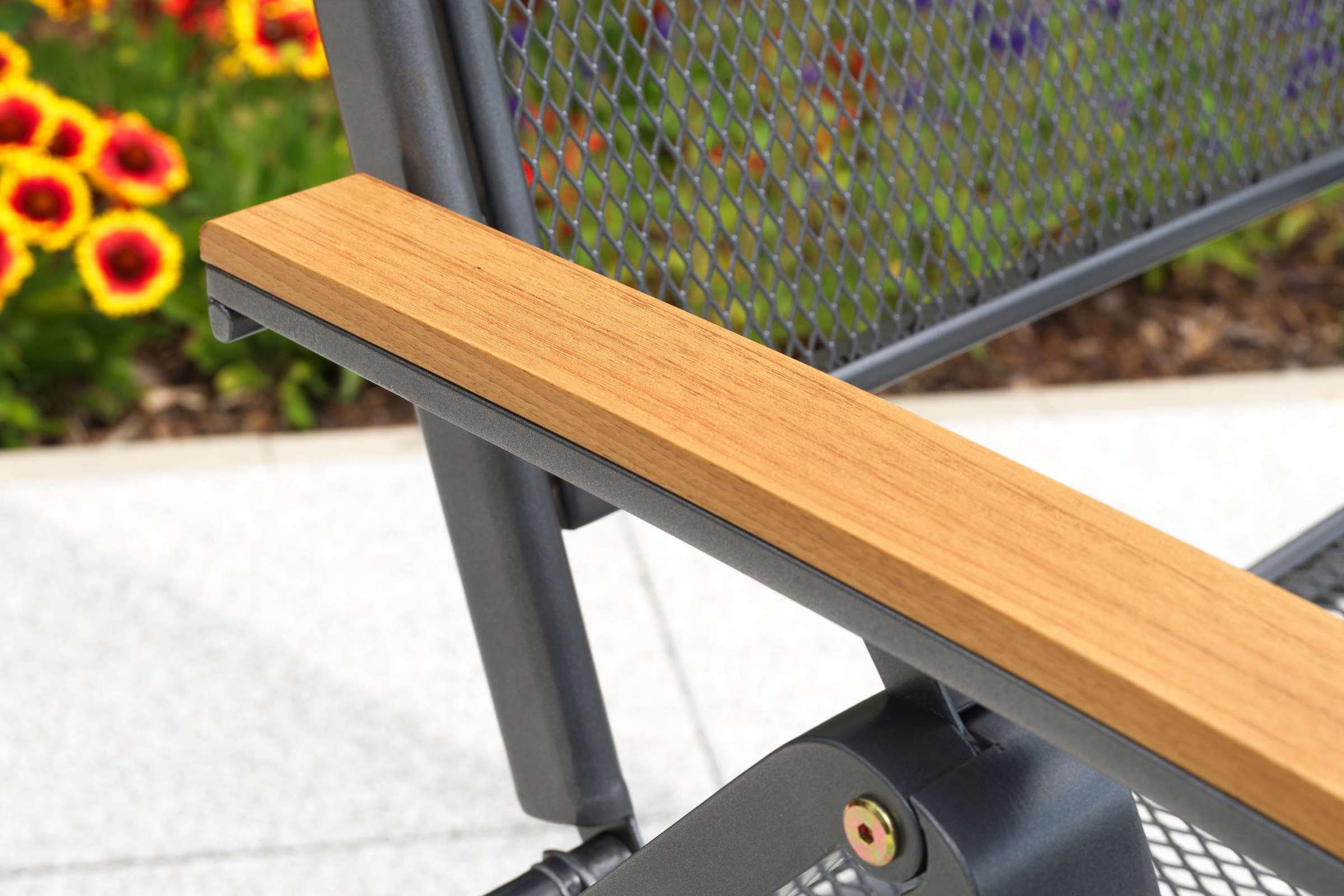 MERXX Gartensessel »Itanos« 1 Stk. tlg. Armlehnen aus Kunststoff in Holzoptik