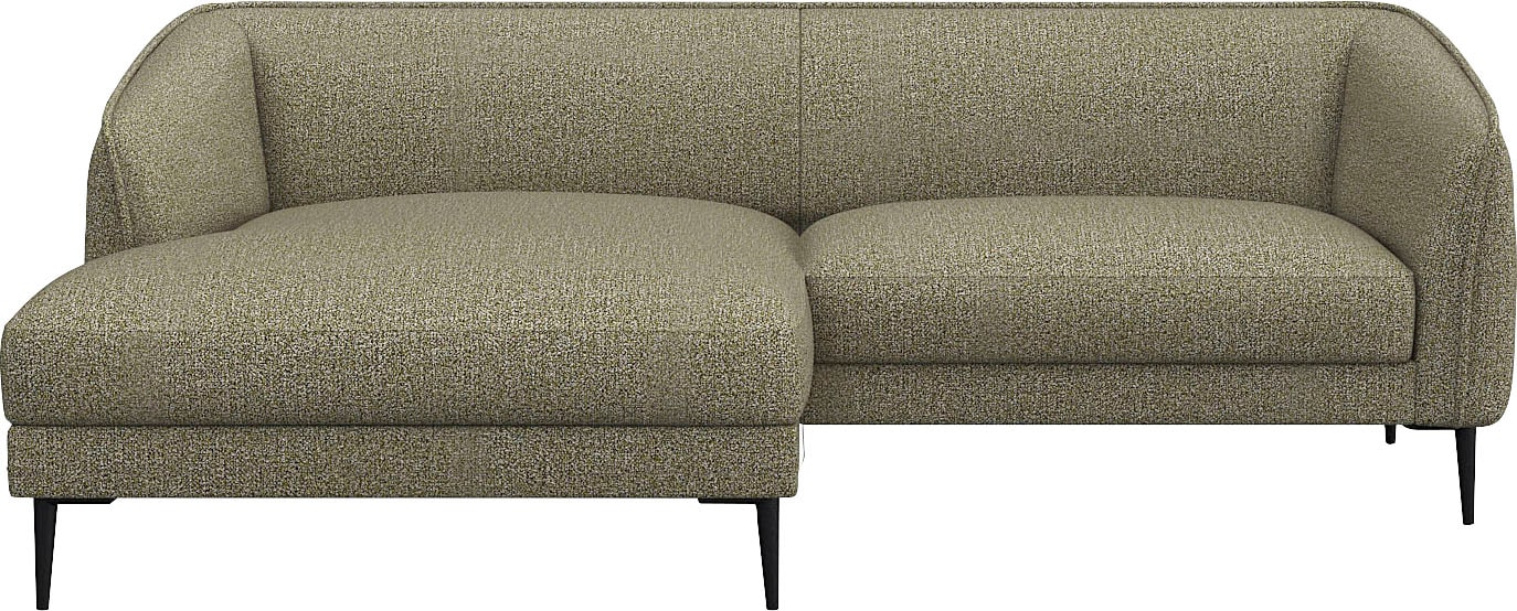 FLEXLUX Ecksofa "Belle Designsofa, bequem durch Kaltschaum im Sitz" Skandinavisches Design, In hochwertiger Verarbeitung, B/T 218/149 cm