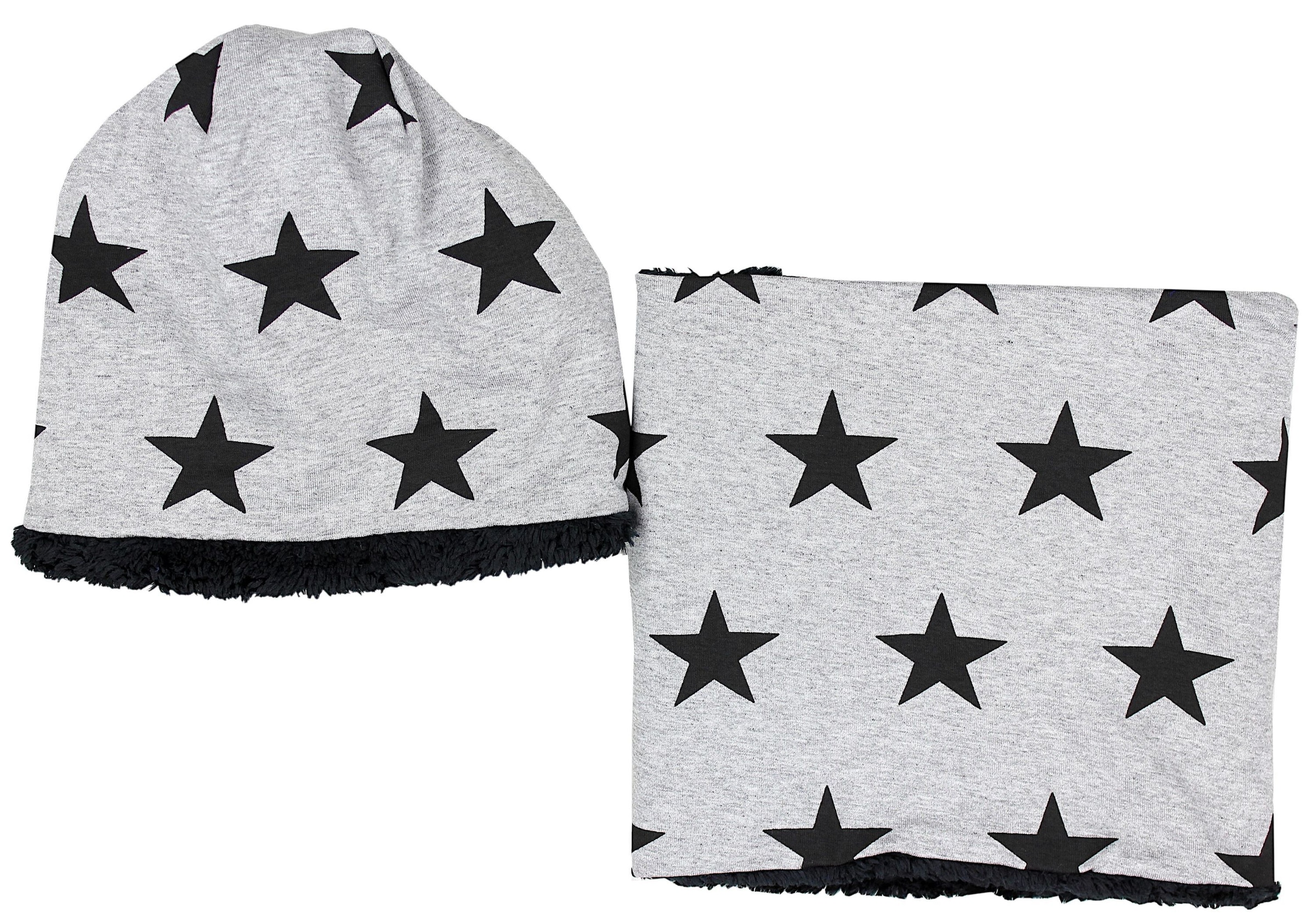 TupTam Beanie »Mütze Unisex Set Kinder Beanie Mütze Schlauchschal«