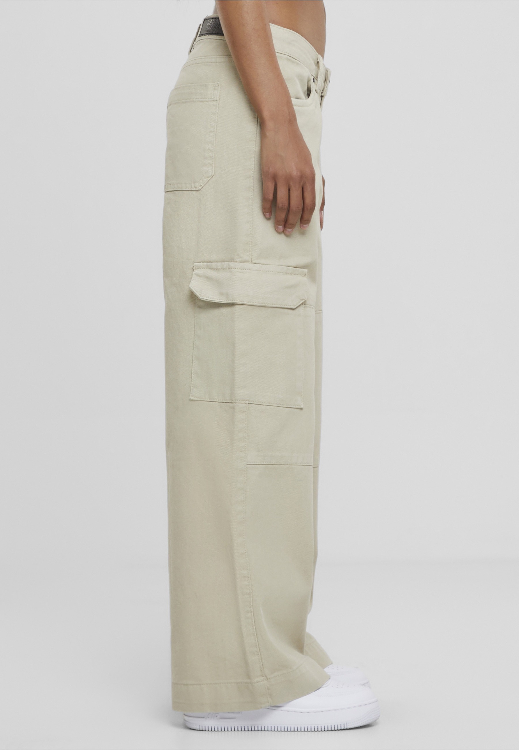 URBAN CLASSICS Cargojeans »Urban Classics Damen Ladies Low Waist Cargo Pants«