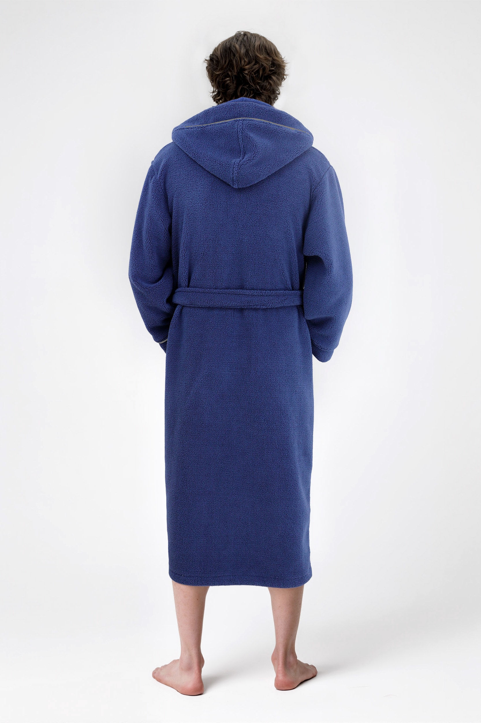 my home Unisex-Bademantel »Lillou, ideal für Sauna & Spa, Hotelbademantel, Morgenmantel«, (1 St.), kuschelig weicher Fleece, für Damen und Herren, XS-3XL