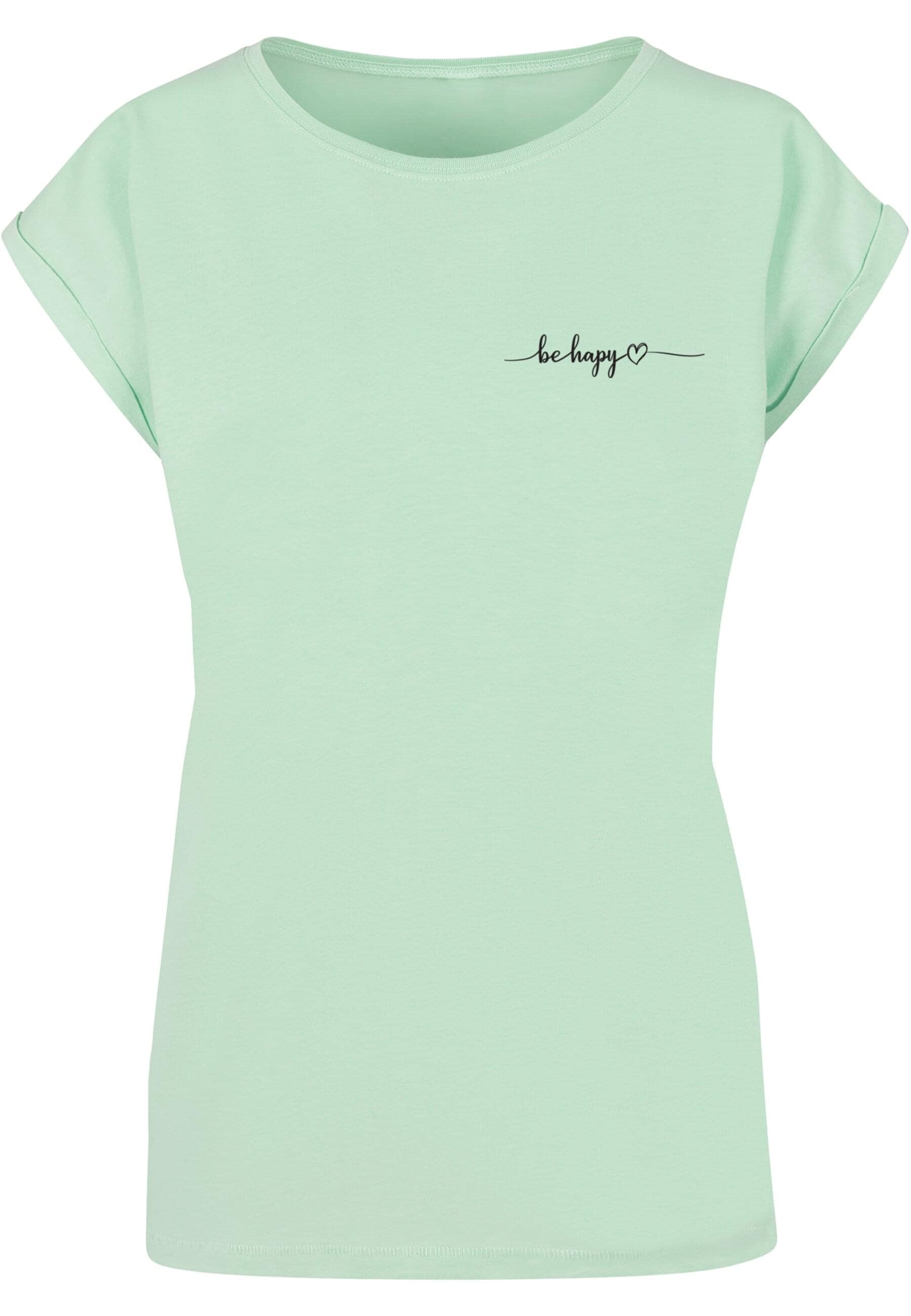 Merchcode T-Shirt »Merchcode Damen Ladies Be Happy T-Shirt«, (1 tlg.)