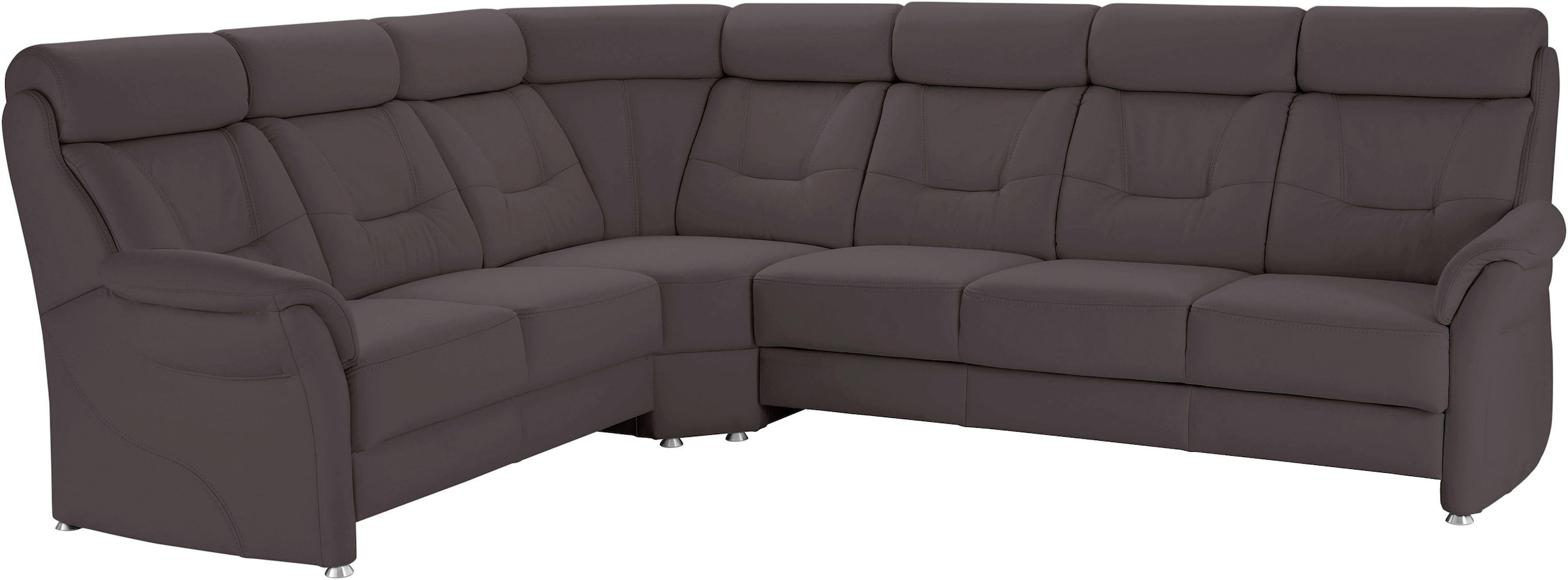 Places of Style Ecksofa »Sardinien L-Form«, mit Kopfteilverstellung, wahlweise mit Bettfunktion