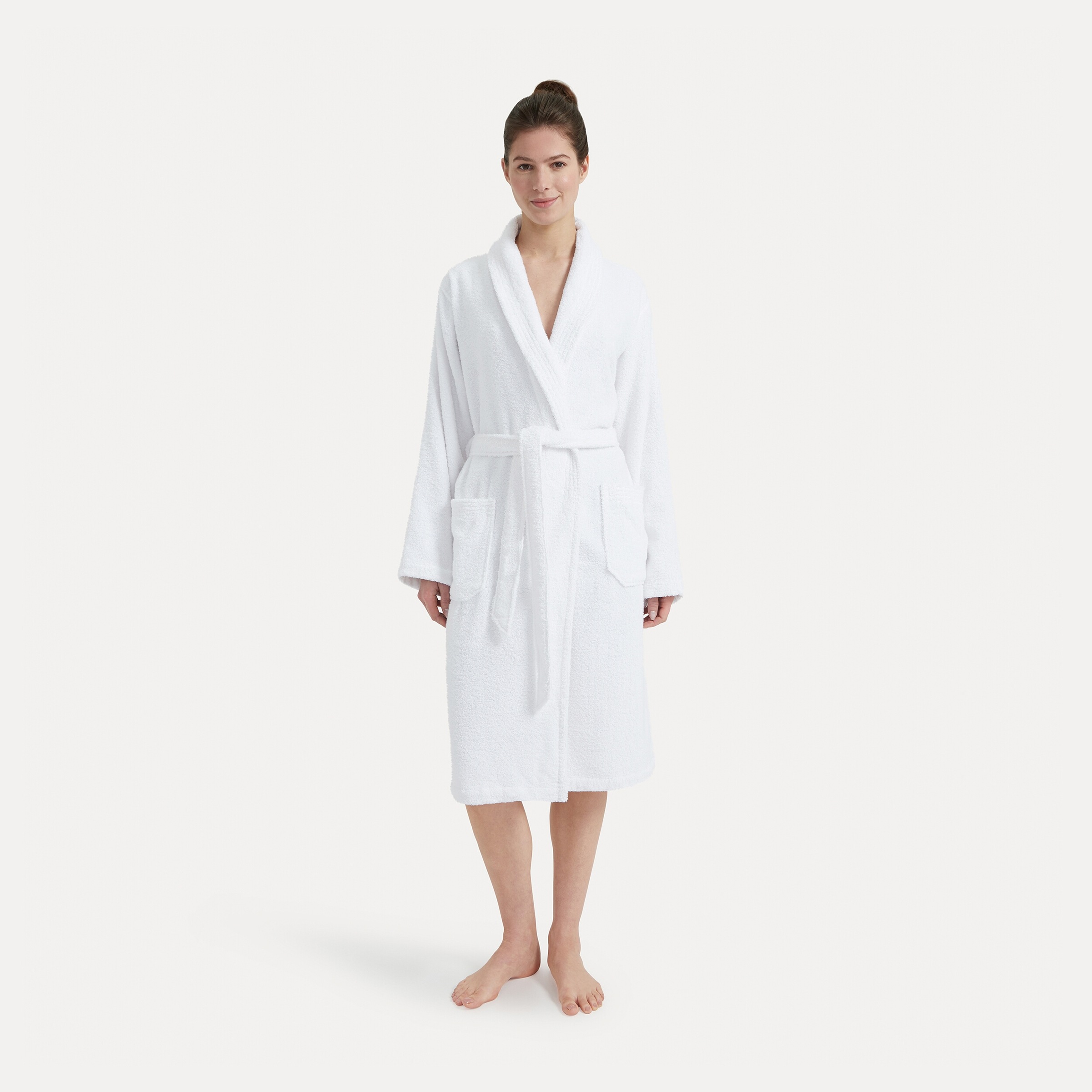 Möve Unisex-Bademantel »Basic«, (1 St.), mit Schalkragen