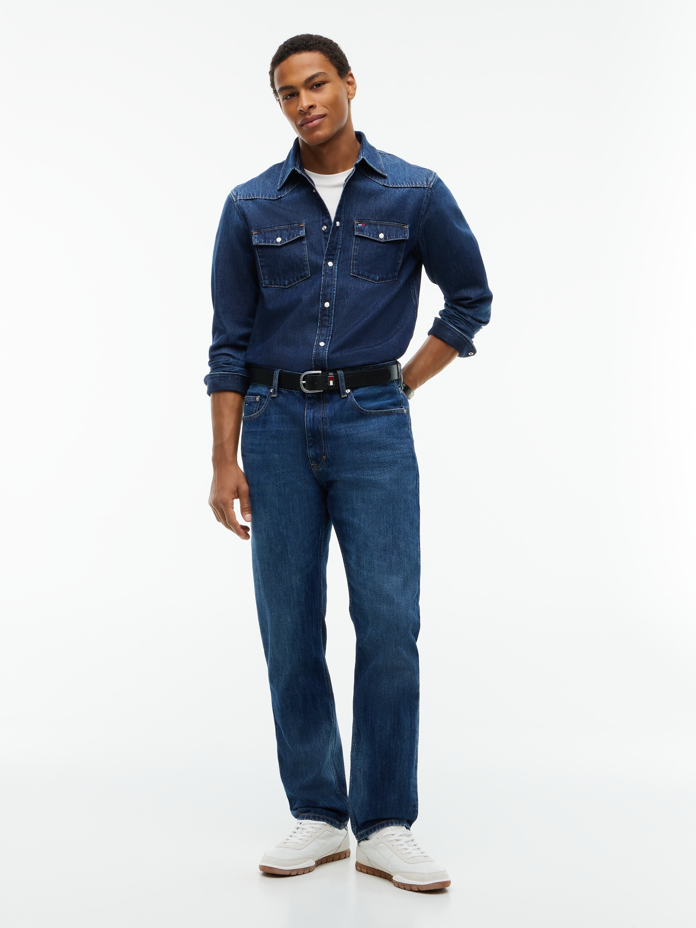 Tommy Jeans Jeanshemd »REGULAR WESTERN SHIRT« Regular fit mit Klappentaschen