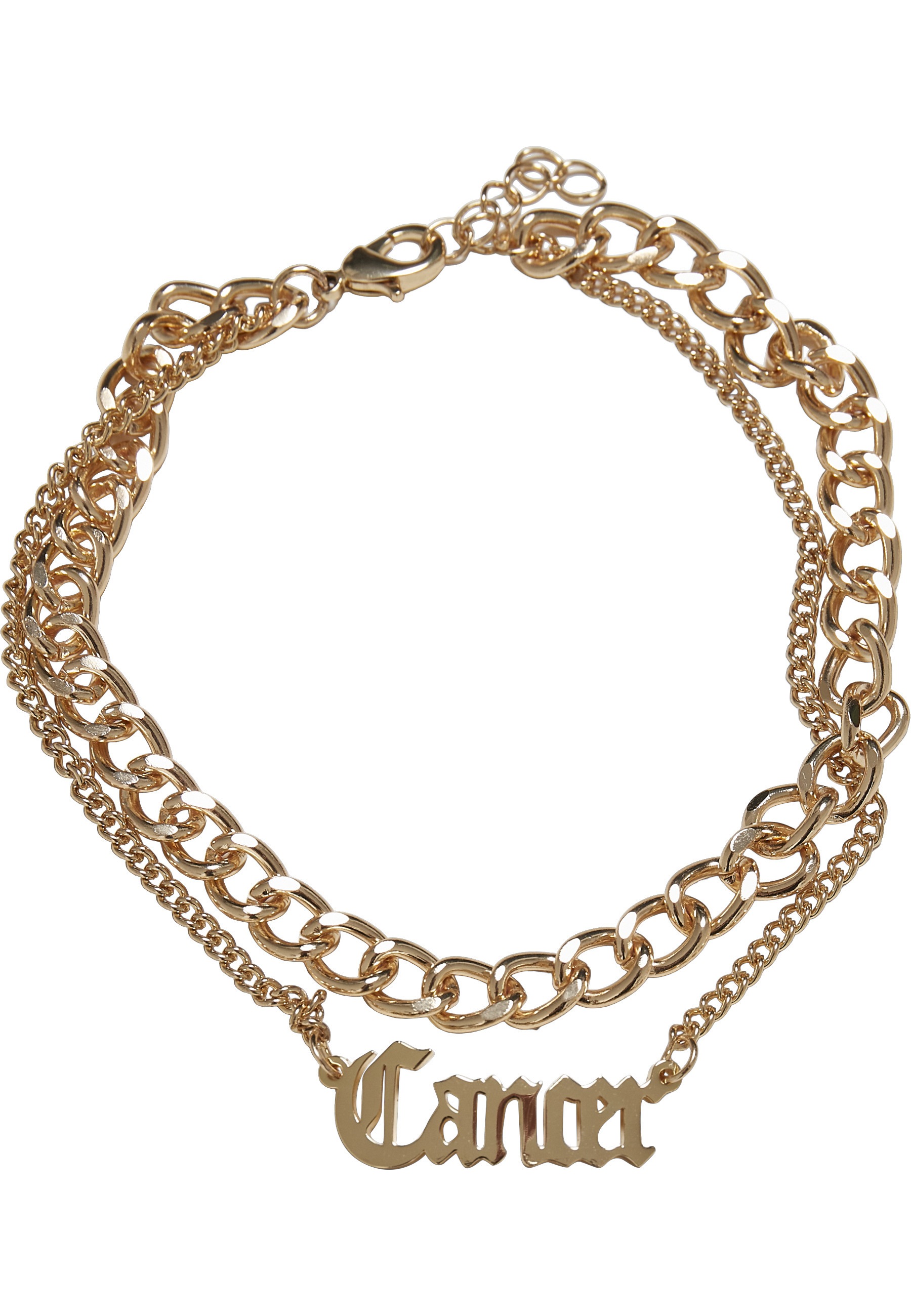 URBAN CLASSICS Fußkette »Urban Classics Unisex Zodiac Golden Anklet«