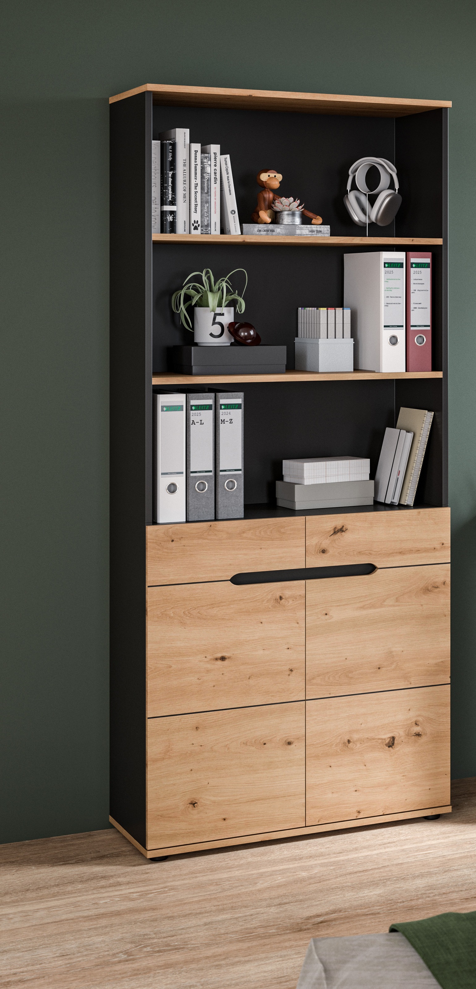 Home affaire Aktenschrank "REHAT, Büroschrank" bietet viel Stauraum für ca. günstig online kaufen