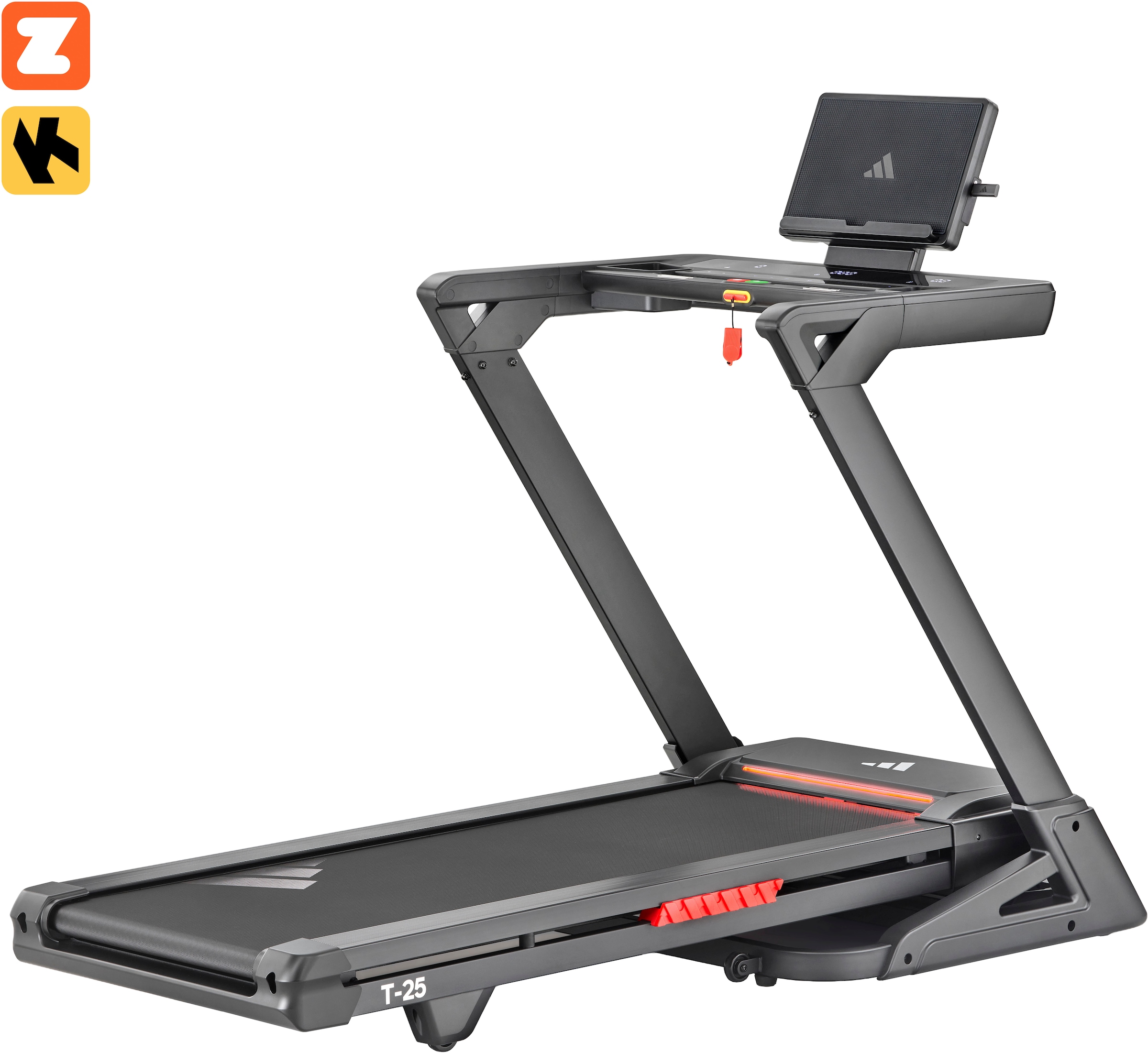 adidas Performance Laufband "Adidas T-25 Treadmill" bis max. 19 km/h, mit Steigung, 135kg max. Benutzergewicht