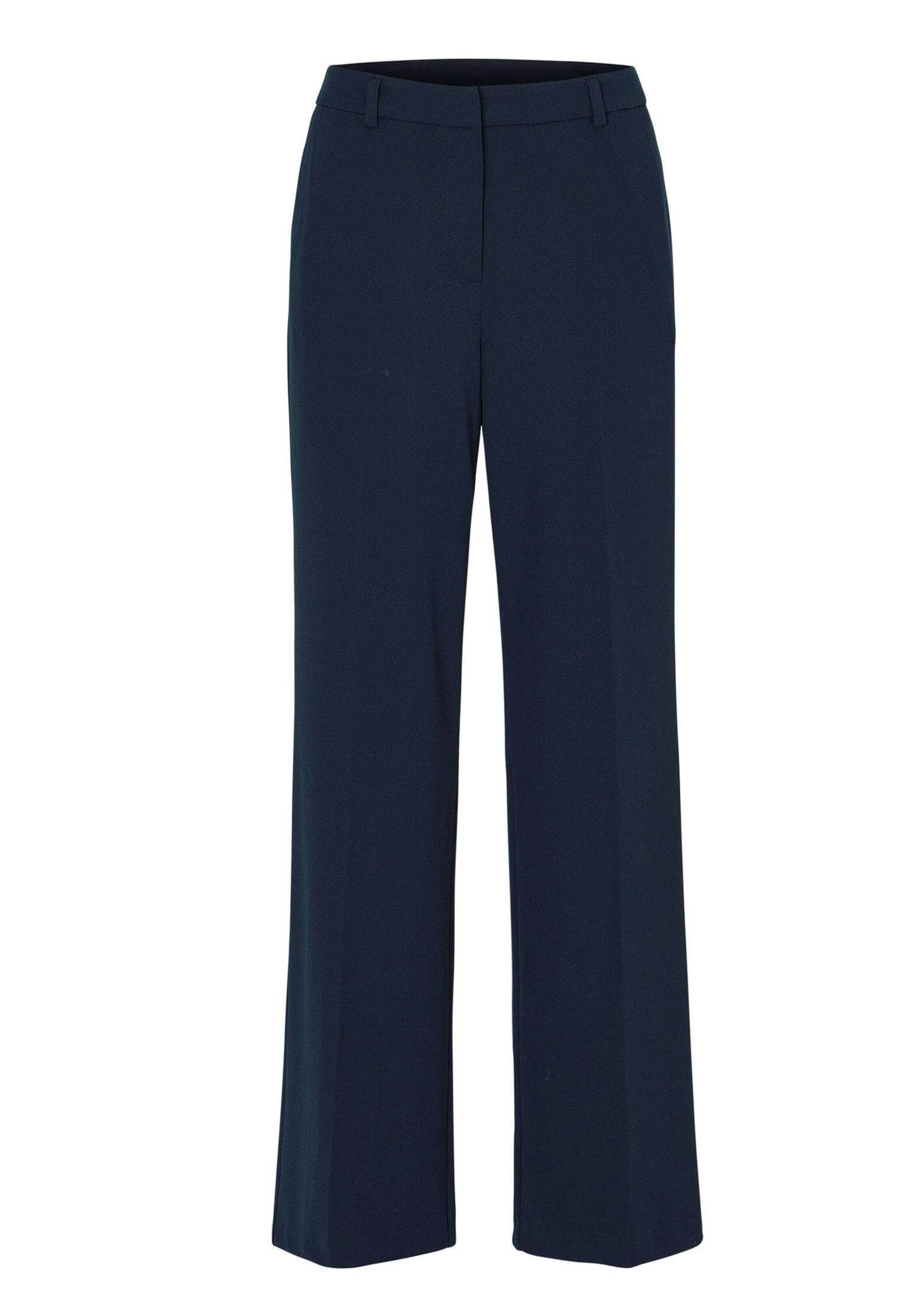 GOLDNER Stoffhose "Kurzgröße Jerseyhose mit Bügelfalten" Luftige Qualität