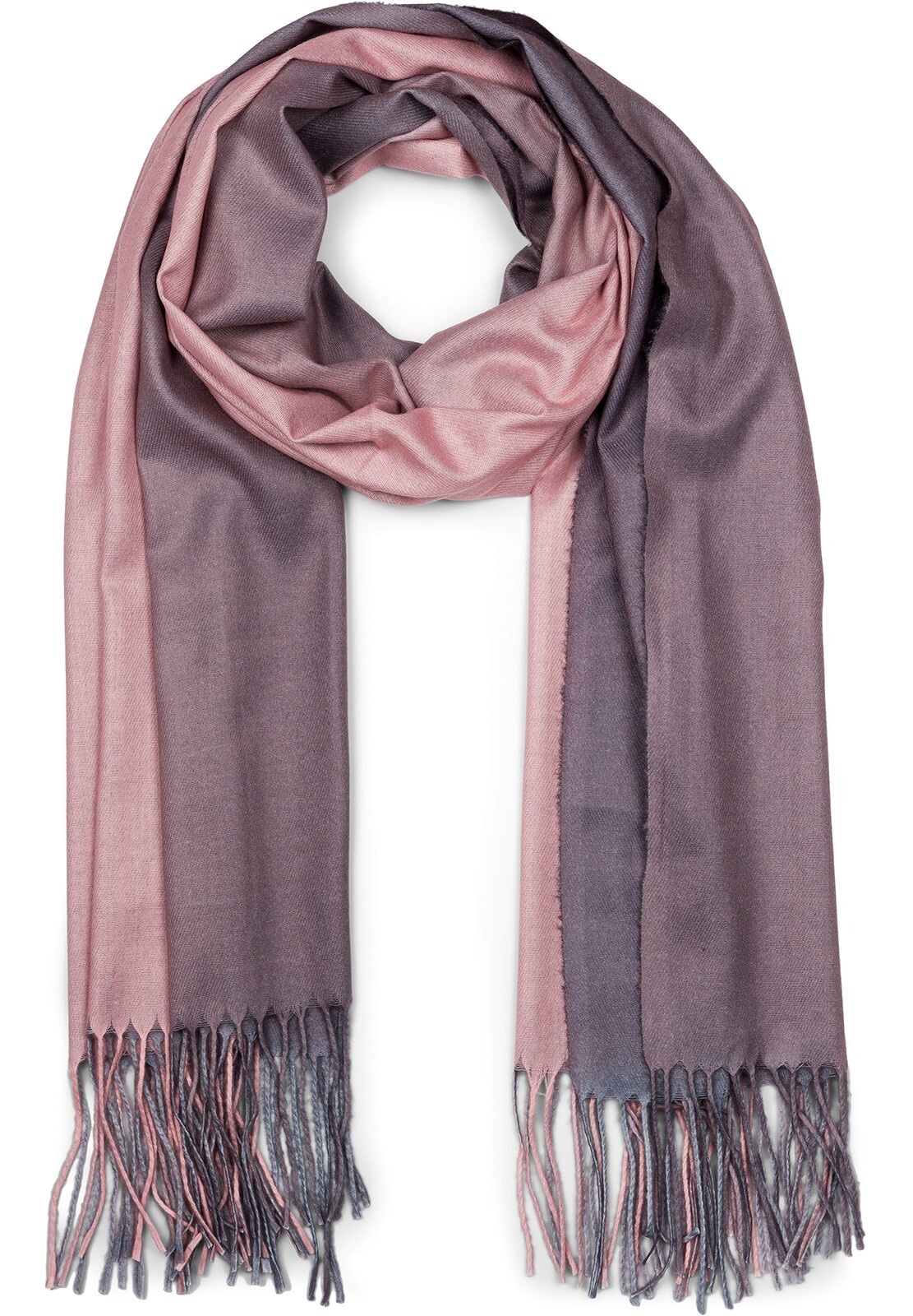 styleBREAKER Schal "Schal mit 2-Farbigem Farbverlauf" 1 Stk.